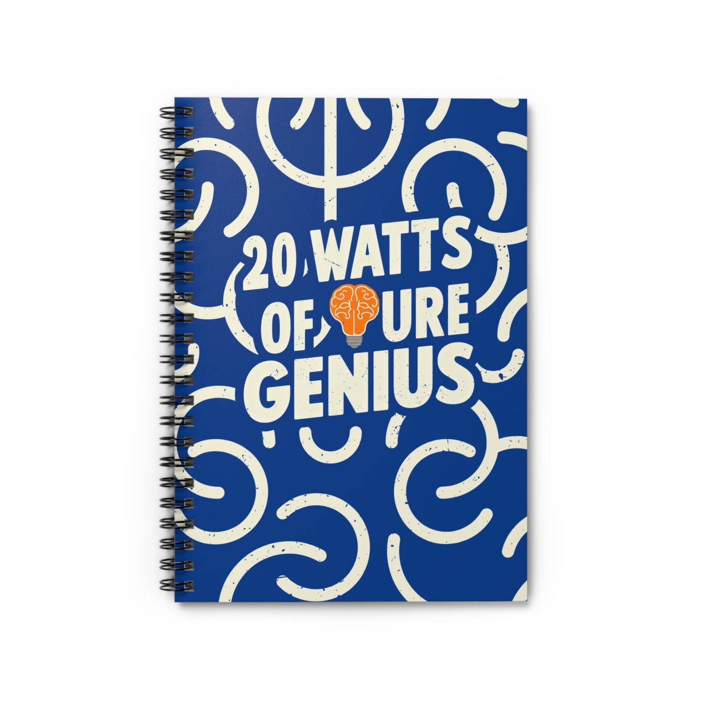 20 Watts of Pure Genius - Spiral Notebook