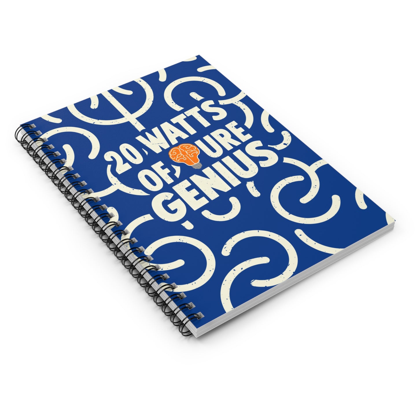 20 Watts of Pure Genius - Spiral Notebook