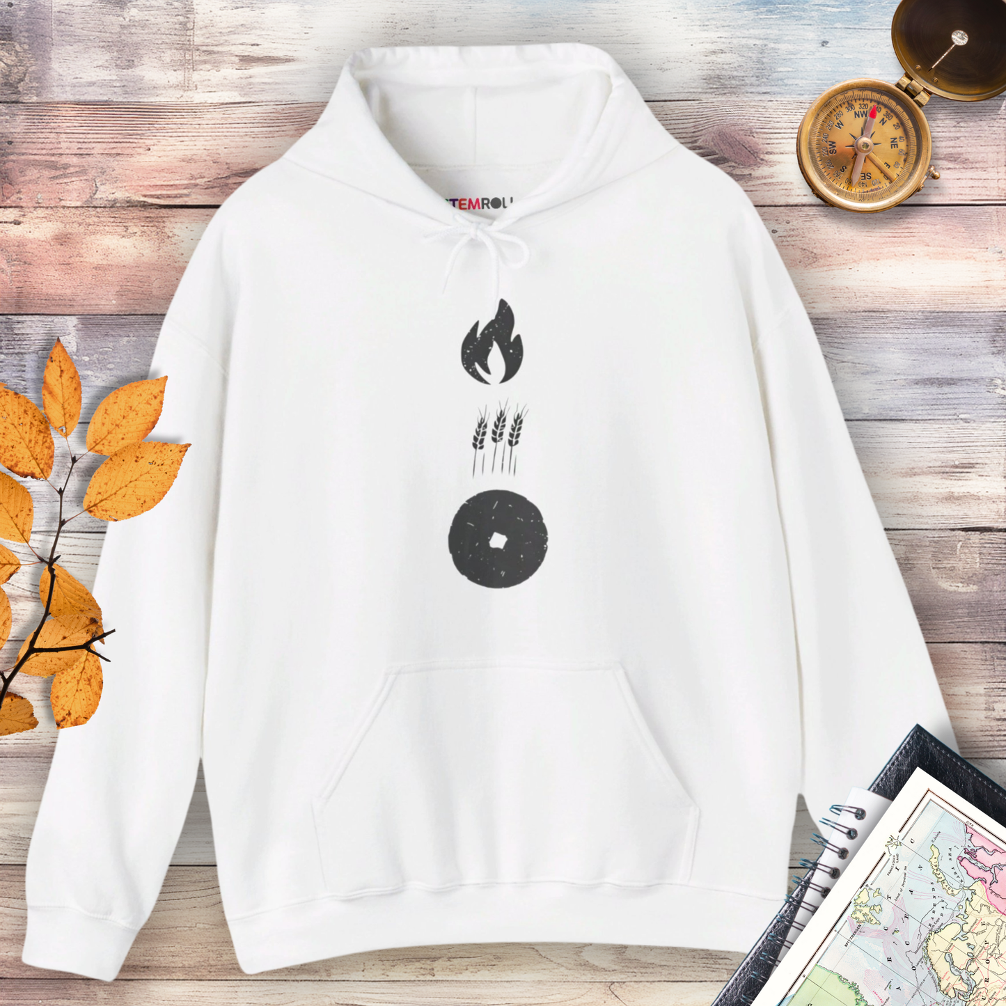 Foundations of Humanity: Fire, Farming, and the Wheel Hoodie