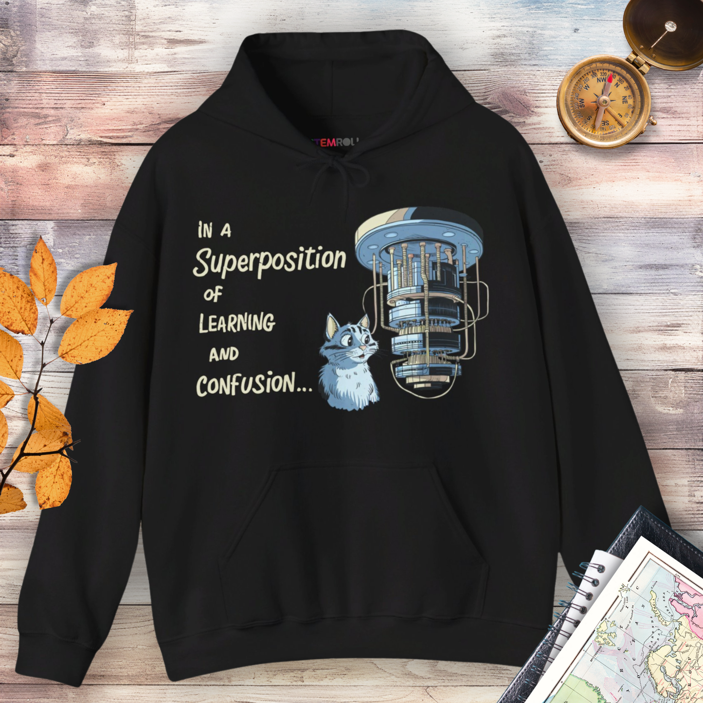 In a Superposition of Learning and Confusion Hoodie