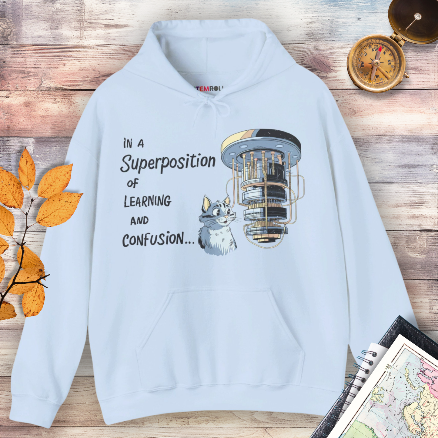 In a Superposition of Learning and Confusion Hoodie
