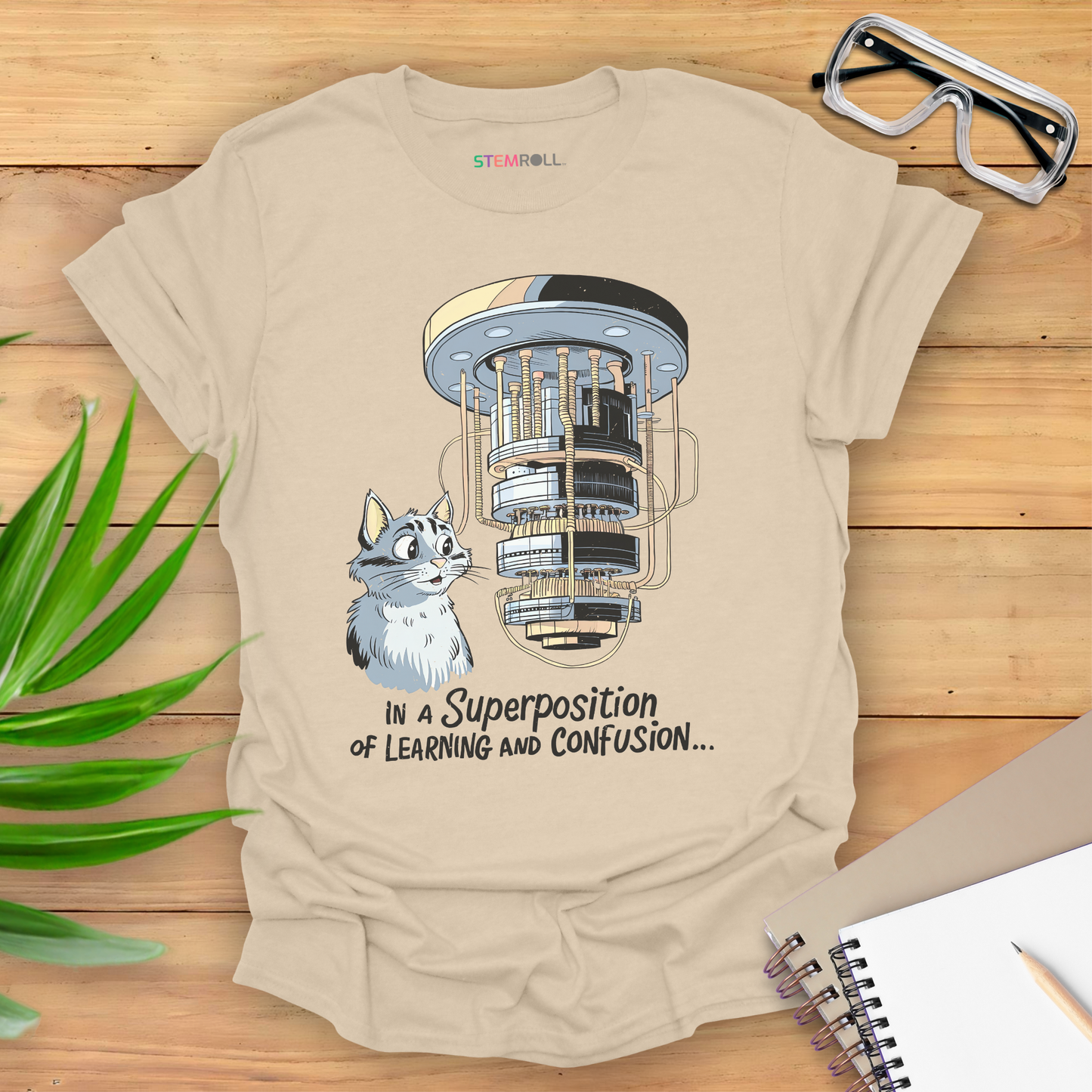 In a Superposition of Learning and Confusion T-shirt