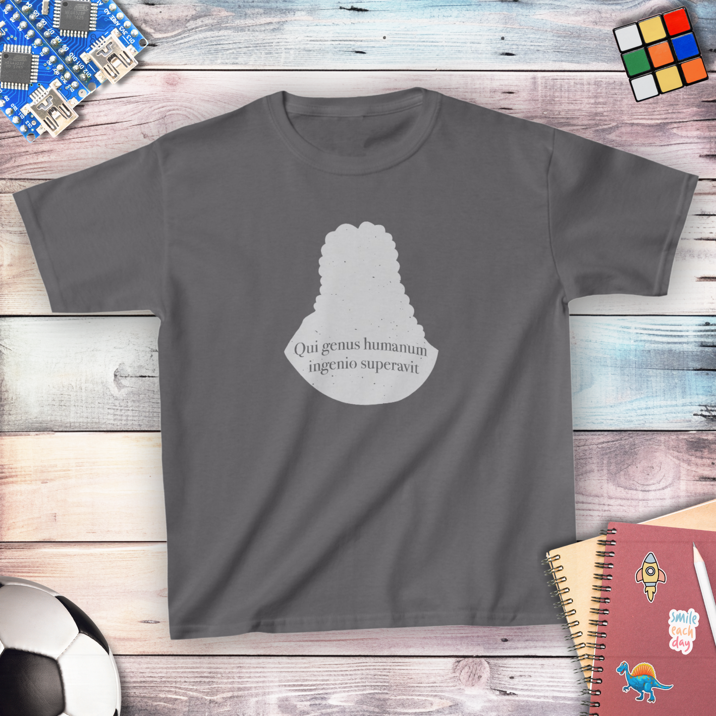Isaac Newton: "Qui genus humanum ingenio superavit" Youth T-shirt