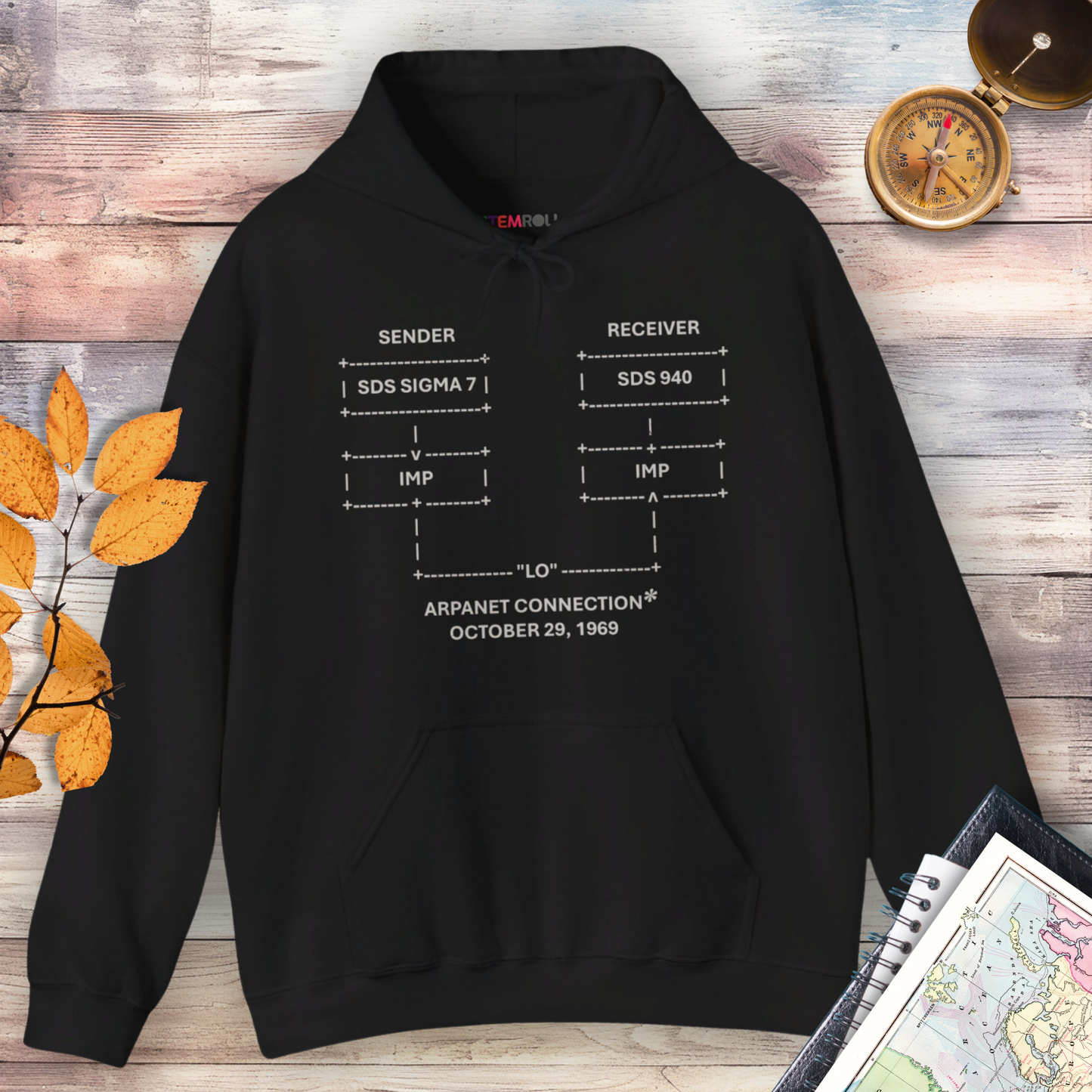 "LO" and Behold: The First Message on the Internet Hoodie