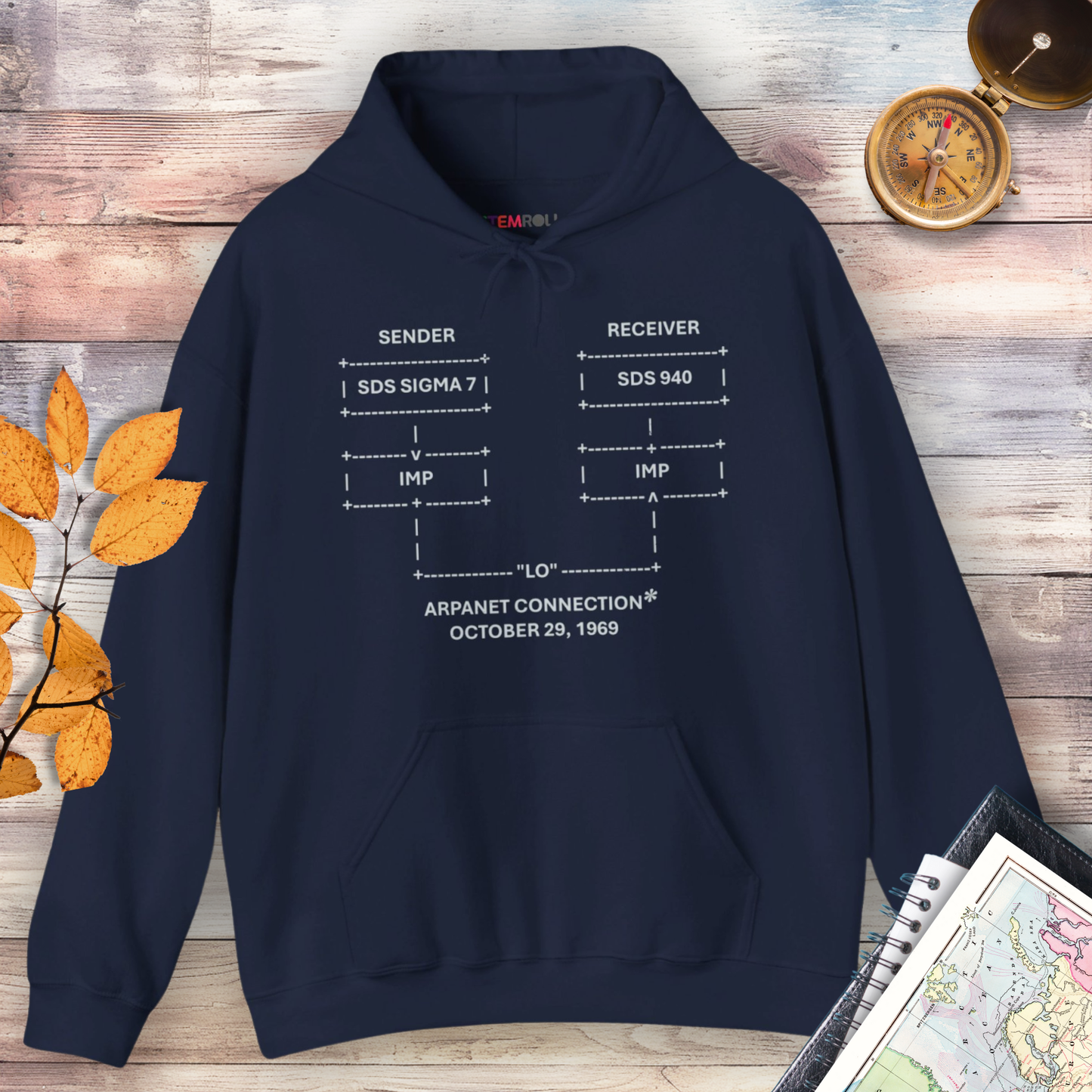 "LO" and Behold: The First Message on the Internet Hoodie