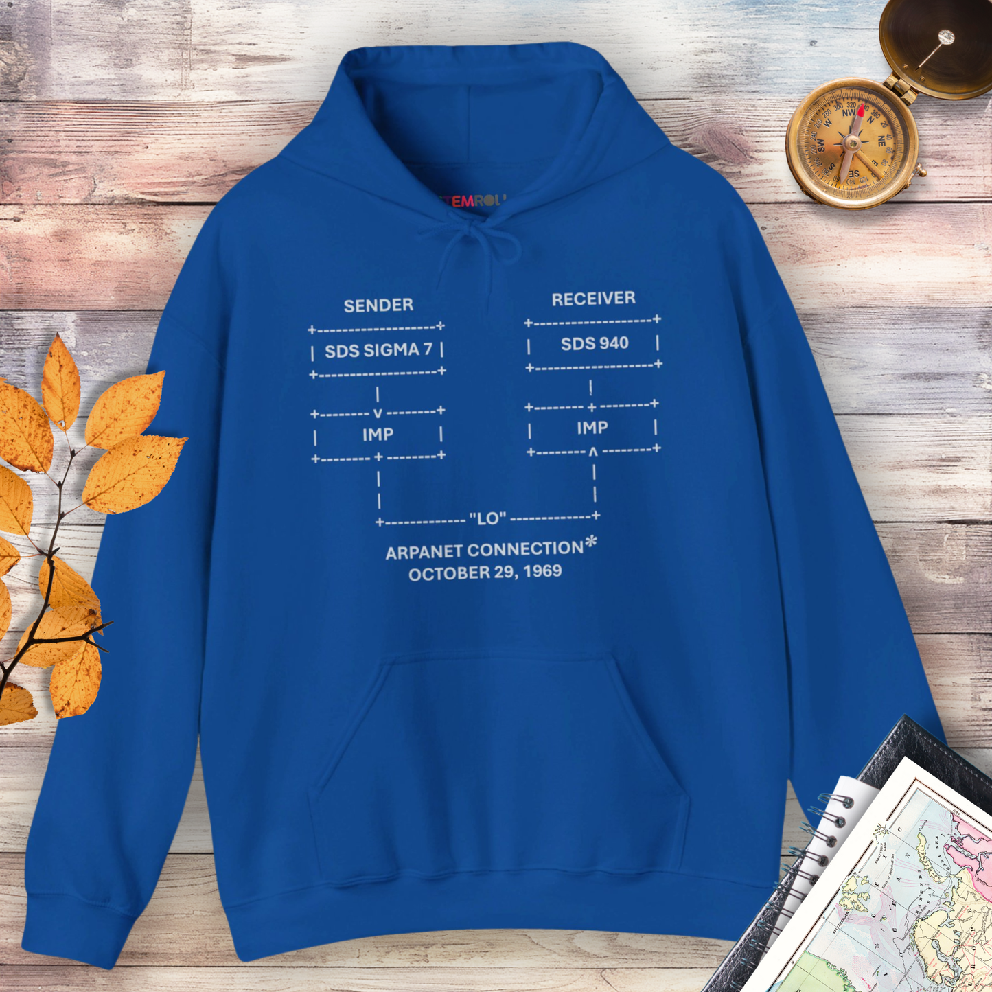 "LO" and Behold: The First Message on the Internet Hoodie