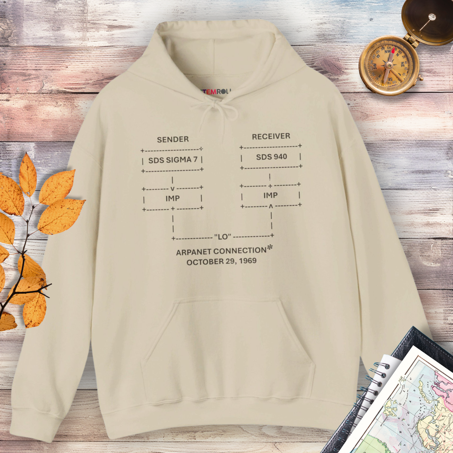 "LO" and Behold: The First Message on the Internet Hoodie
