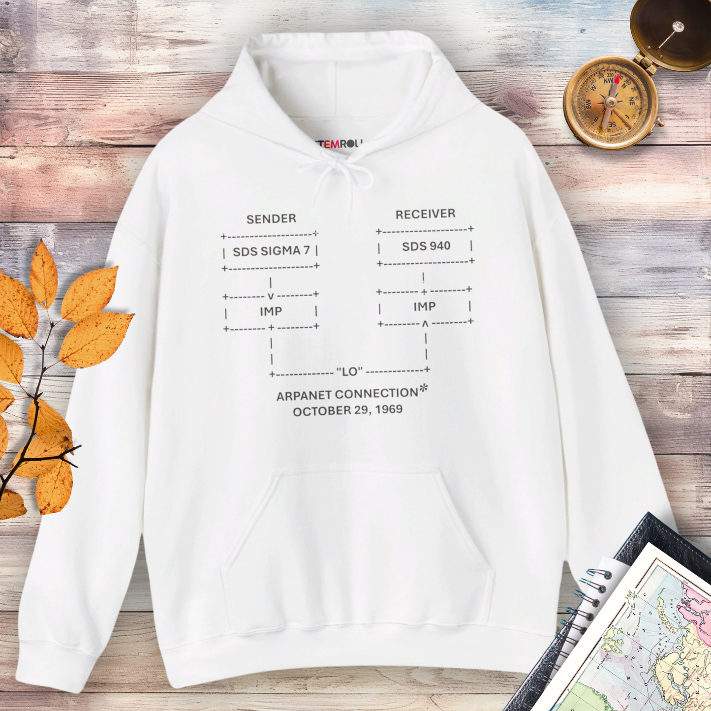 "LO" and Behold: The First Message on the Internet Hoodie
