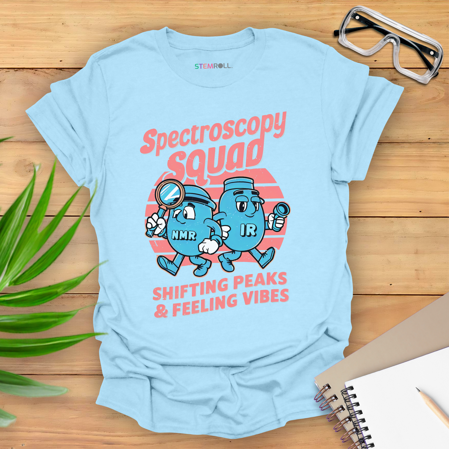 Spectroscopy Squad: Shifting Peaks & Feeling Vibes T-shirt