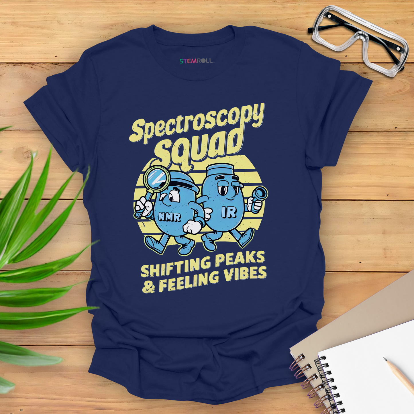 Spectroscopy Squad: Shifting Peaks & Feeling Vibes T-shirt