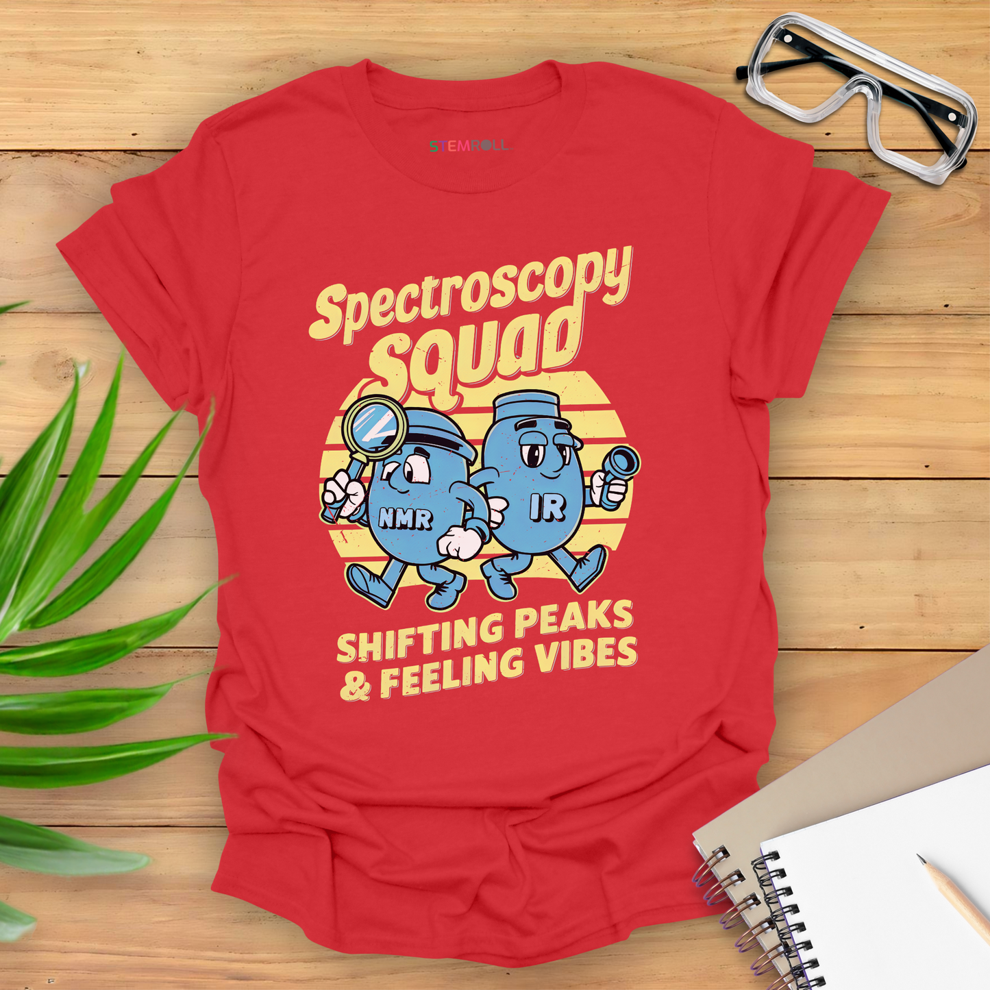 Spectroscopy Squad: Shifting Peaks & Feeling Vibes T-shirt