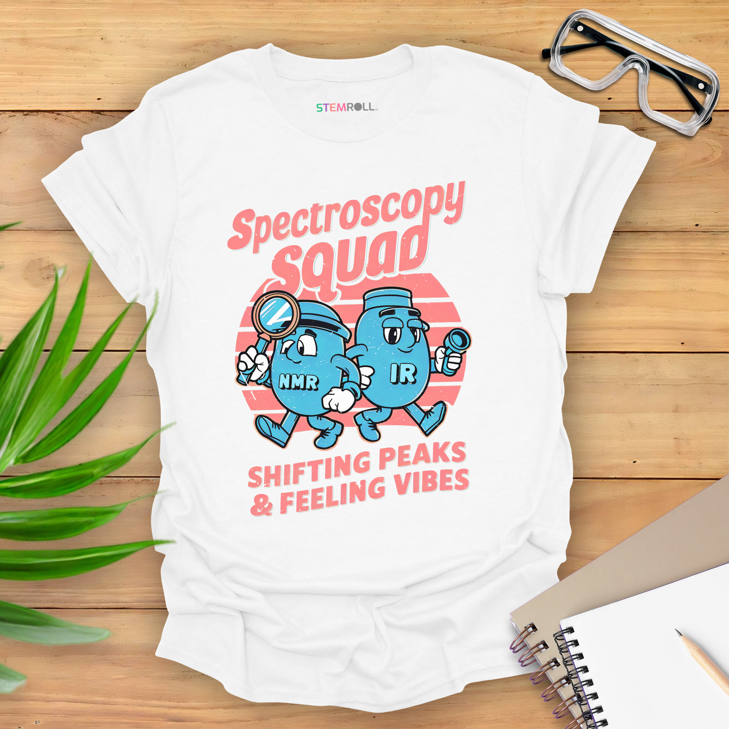 Spectroscopy Squad: Shifting Peaks & Feeling Vibes T-shirt