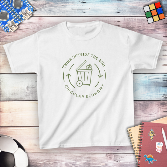 Think Outside the Bin! | Circular Economy Youth T-shirt