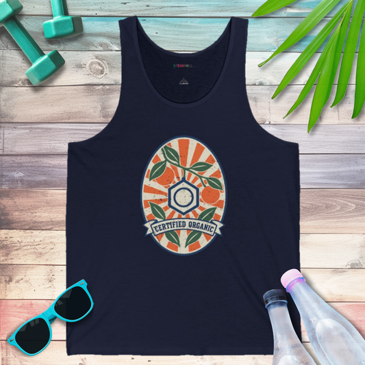 Certified Organic Chemistry Tank Top in Navy