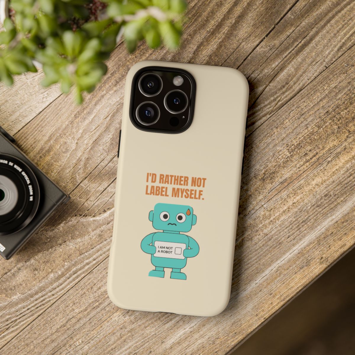I'd Rather Not Label Myself - Tough Phone Case (Apple iPhone) - iPhone 16 Pro Max / Matte - other - Printify gallery 96