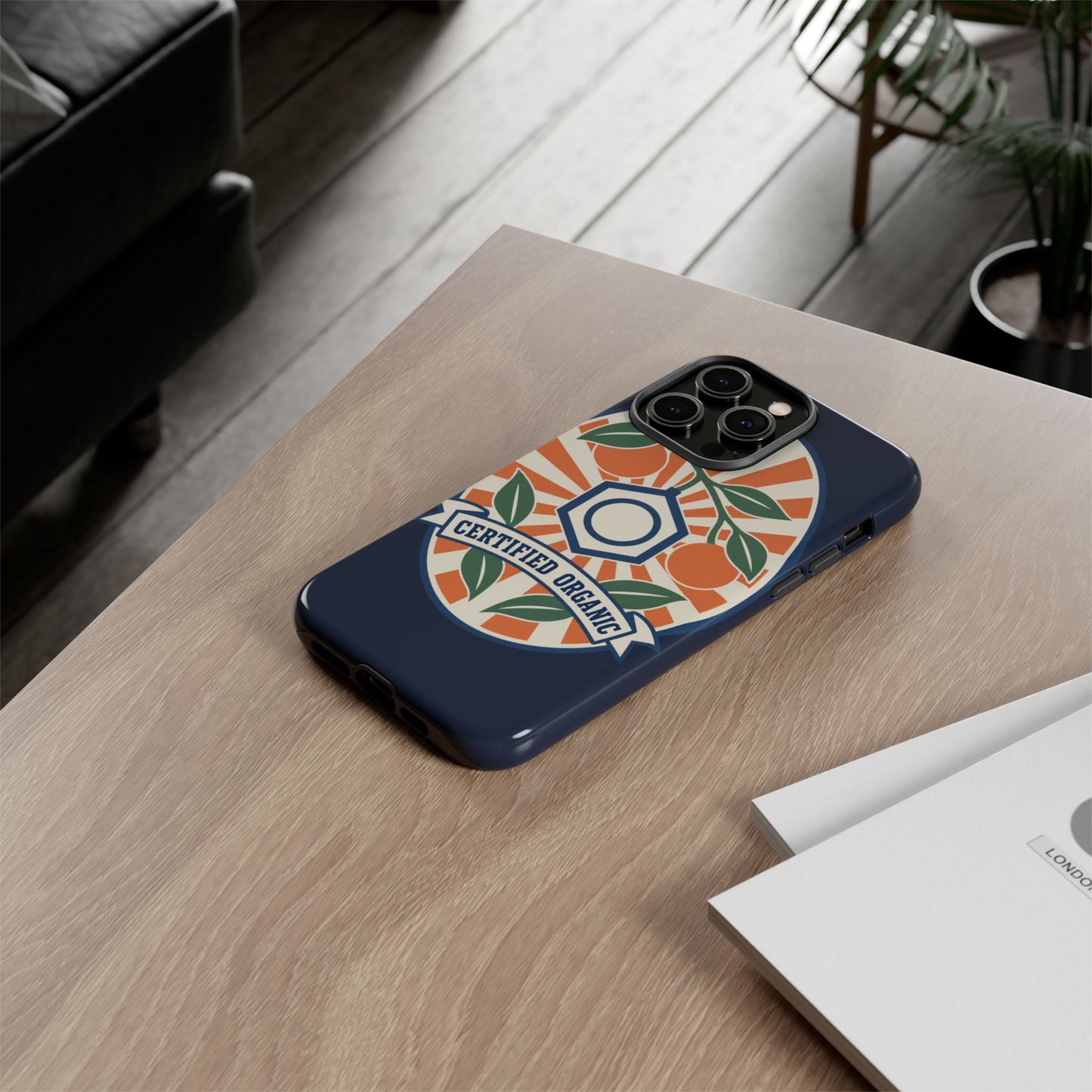 Certified Organic Chemistry - Tough Phone Case (Apple iPhone) 🍊
