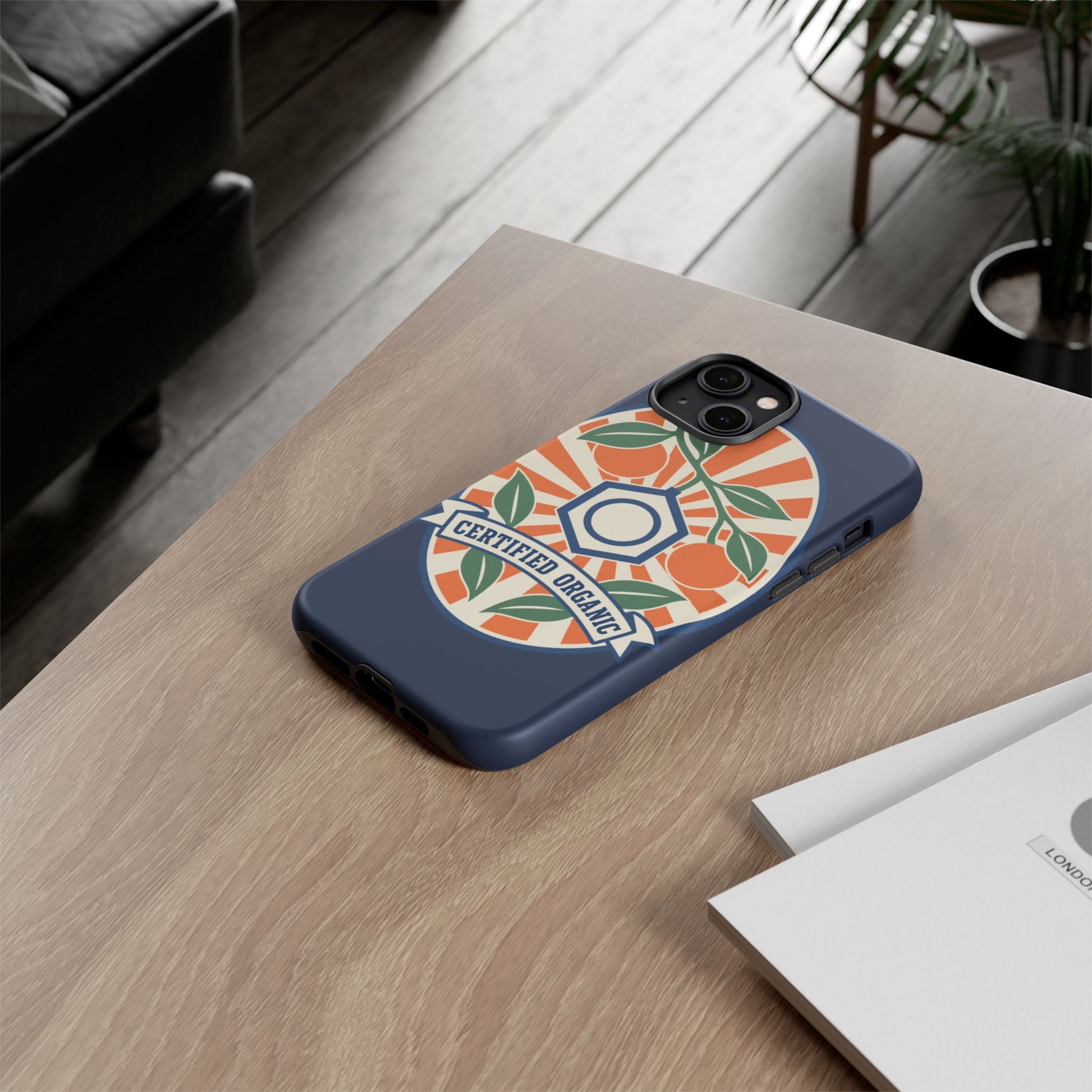 Certified Organic Chemistry - Tough Phone Case (Apple iPhone) 🍊