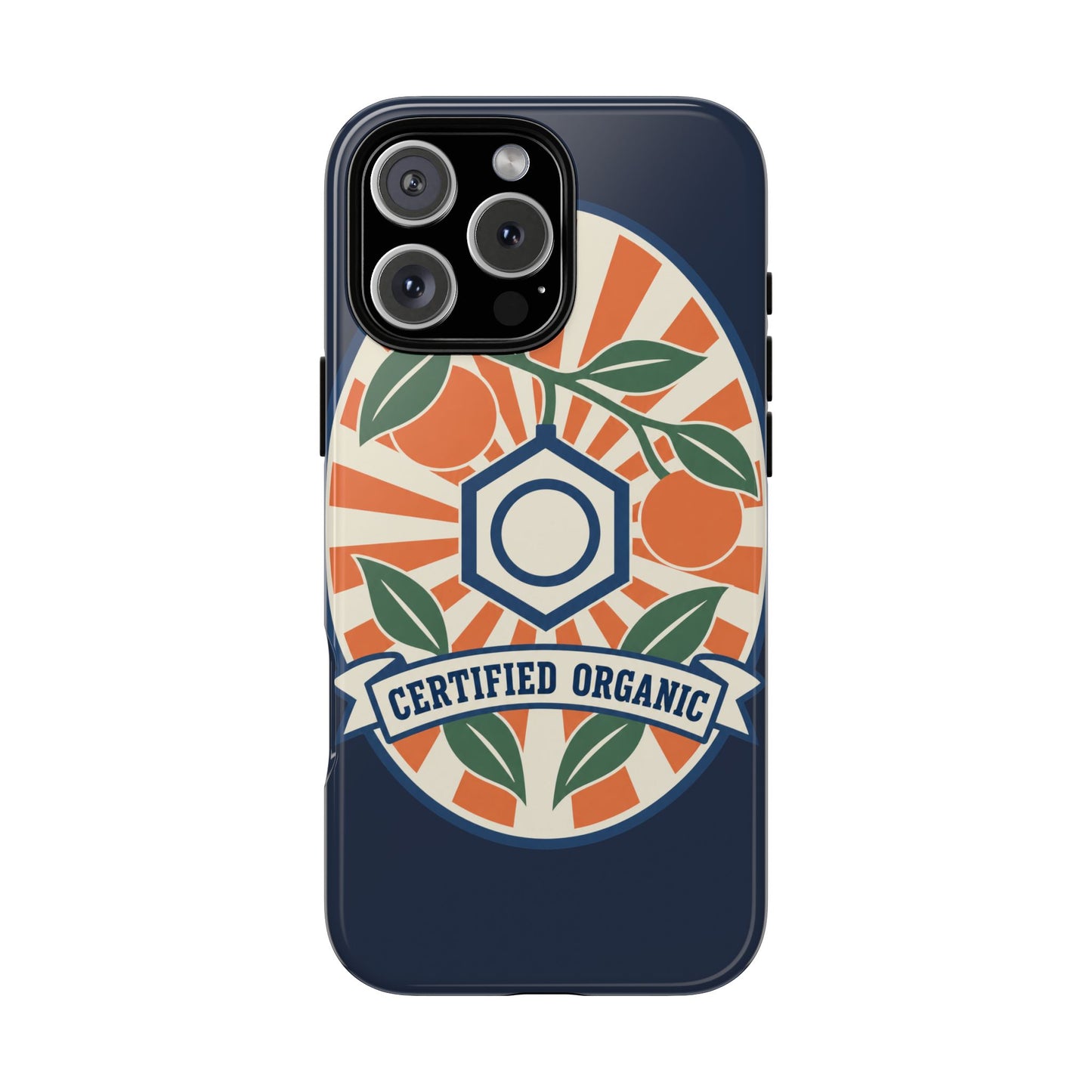Certified Organic Chemistry - Tough Phone Case (Apple iPhone) 🍊
