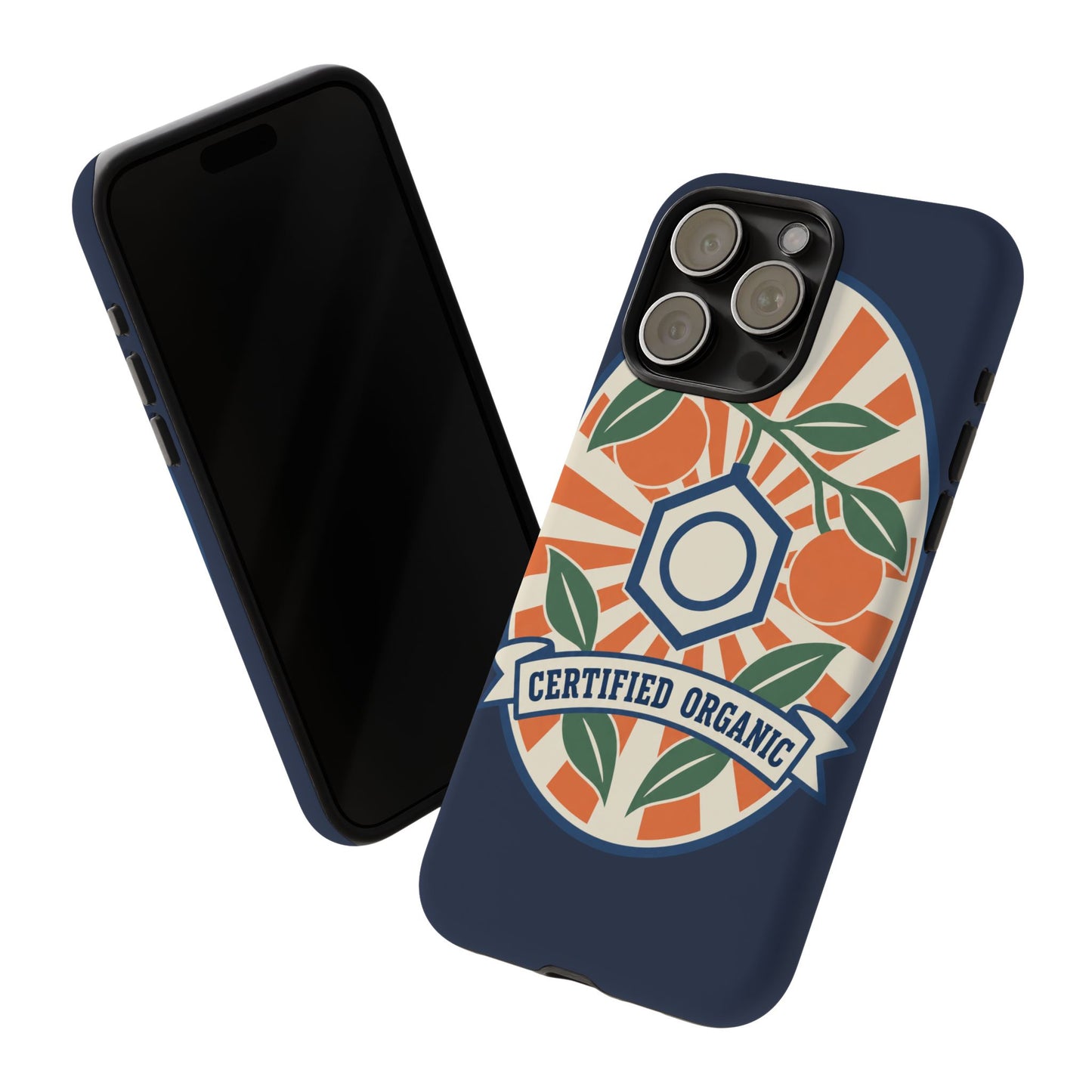 Certified Organic Chemistry - Tough Phone Case (Apple iPhone) 🍊