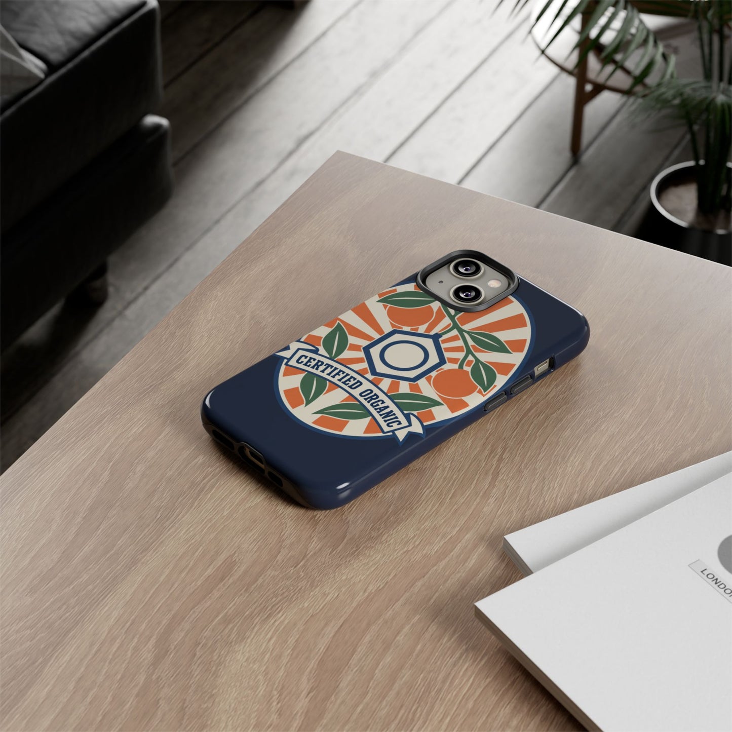 Certified Organic Chemistry - Tough Phone Case (Apple iPhone) 🍊
