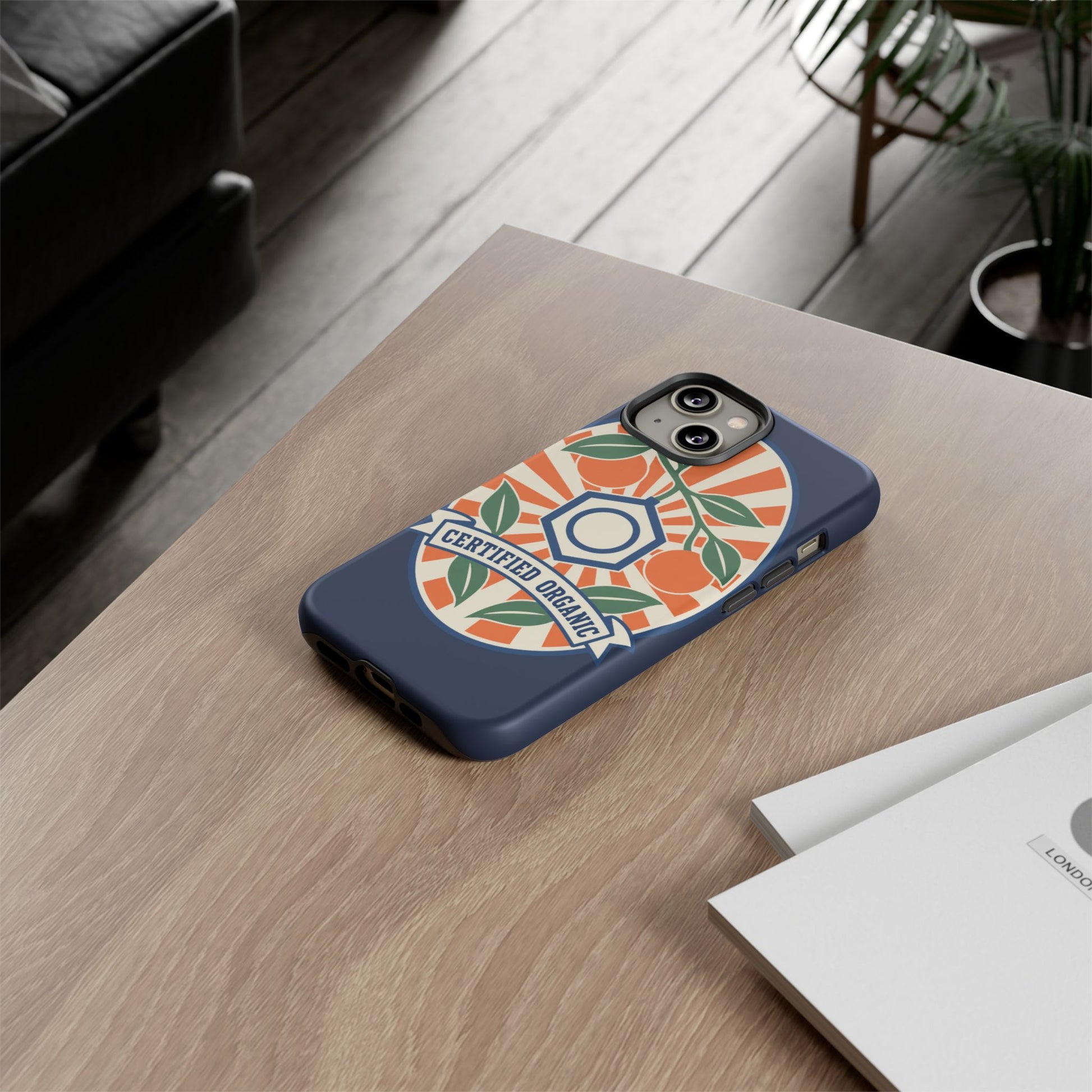 Certified Organic Chemistry - Tough Phone Case (Apple iPhone) 🍊