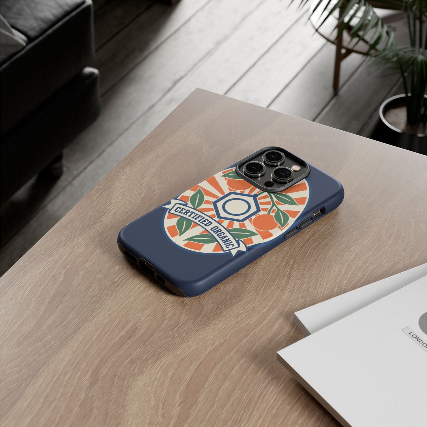 Certified Organic Chemistry - Tough Phone Case (Apple iPhone) 🍊