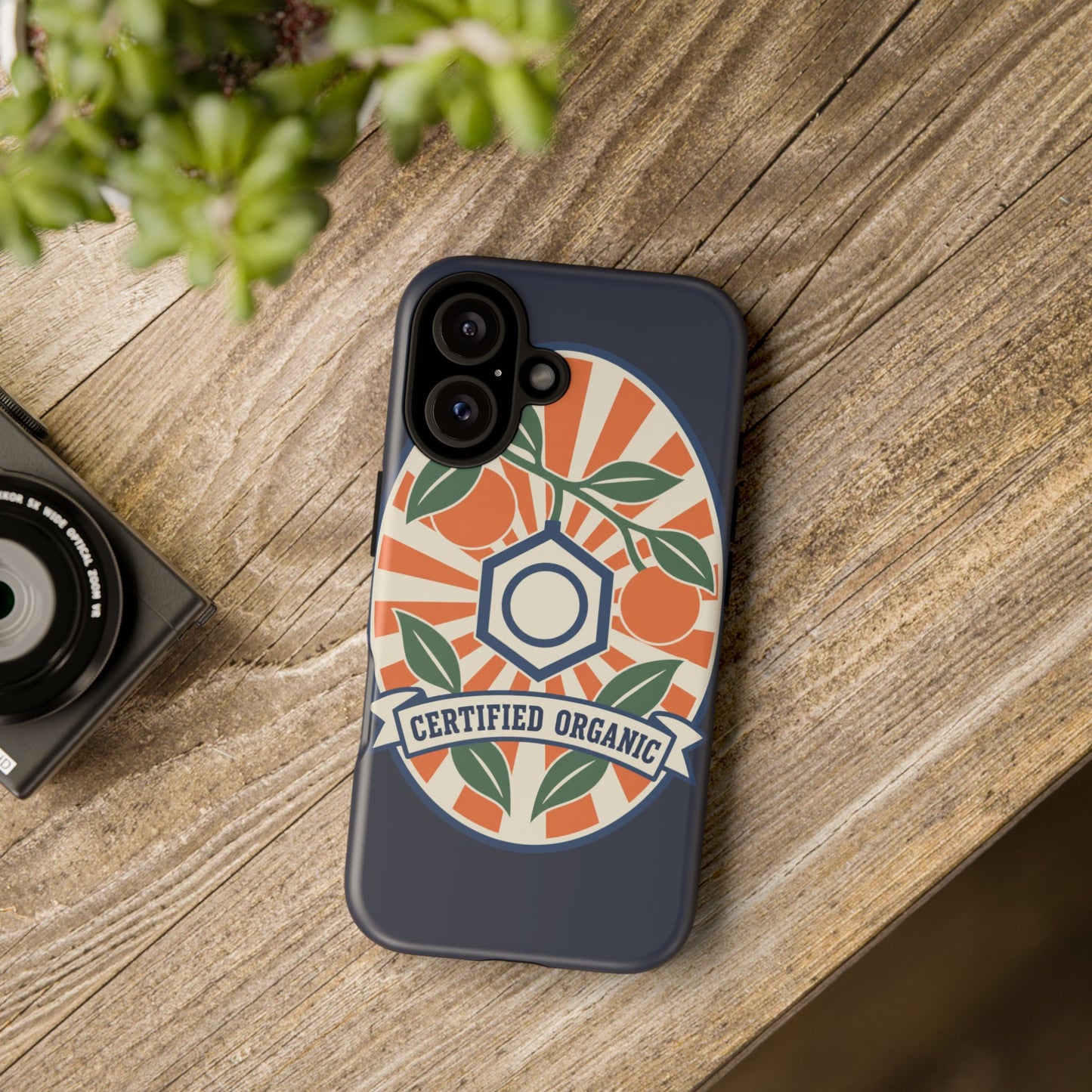 Certified Organic Chemistry - Tough Phone Case (Apple iPhone) 🍊