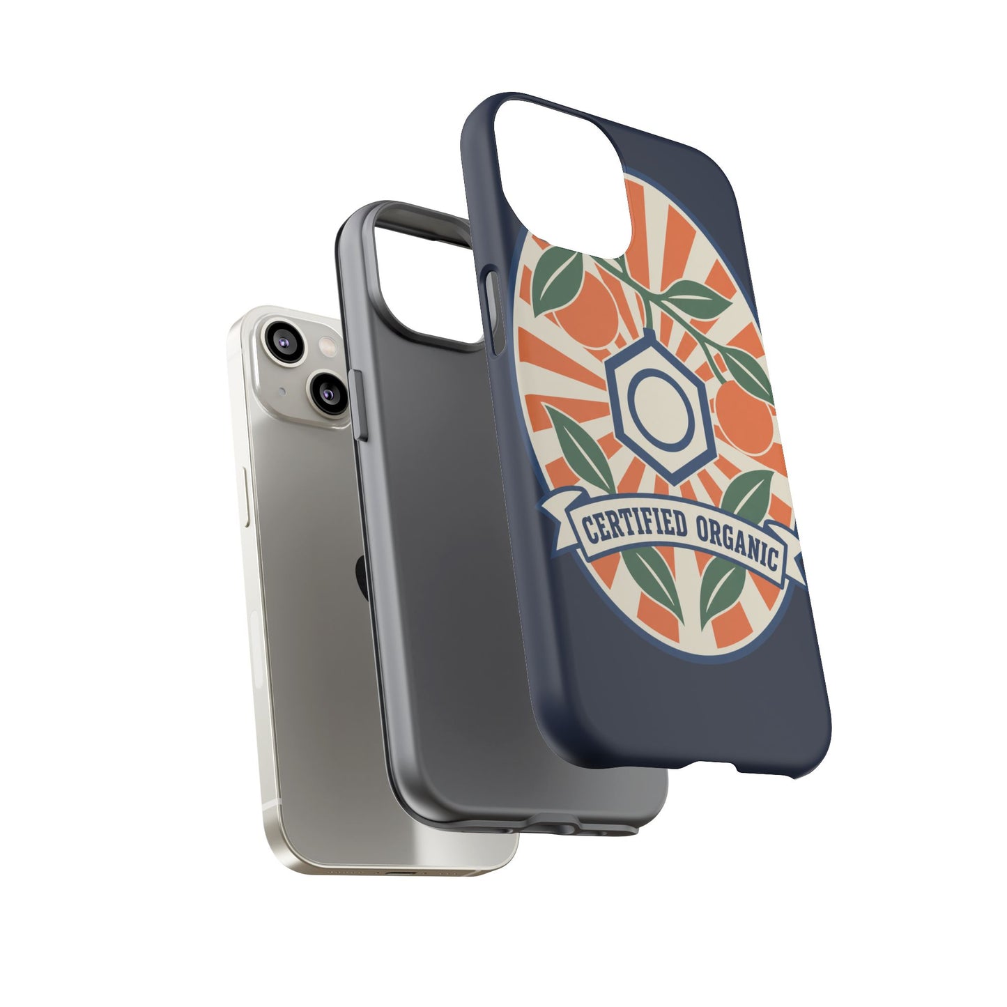 Certified Organic Chemistry - Tough Phone Case (Apple iPhone) 🍊