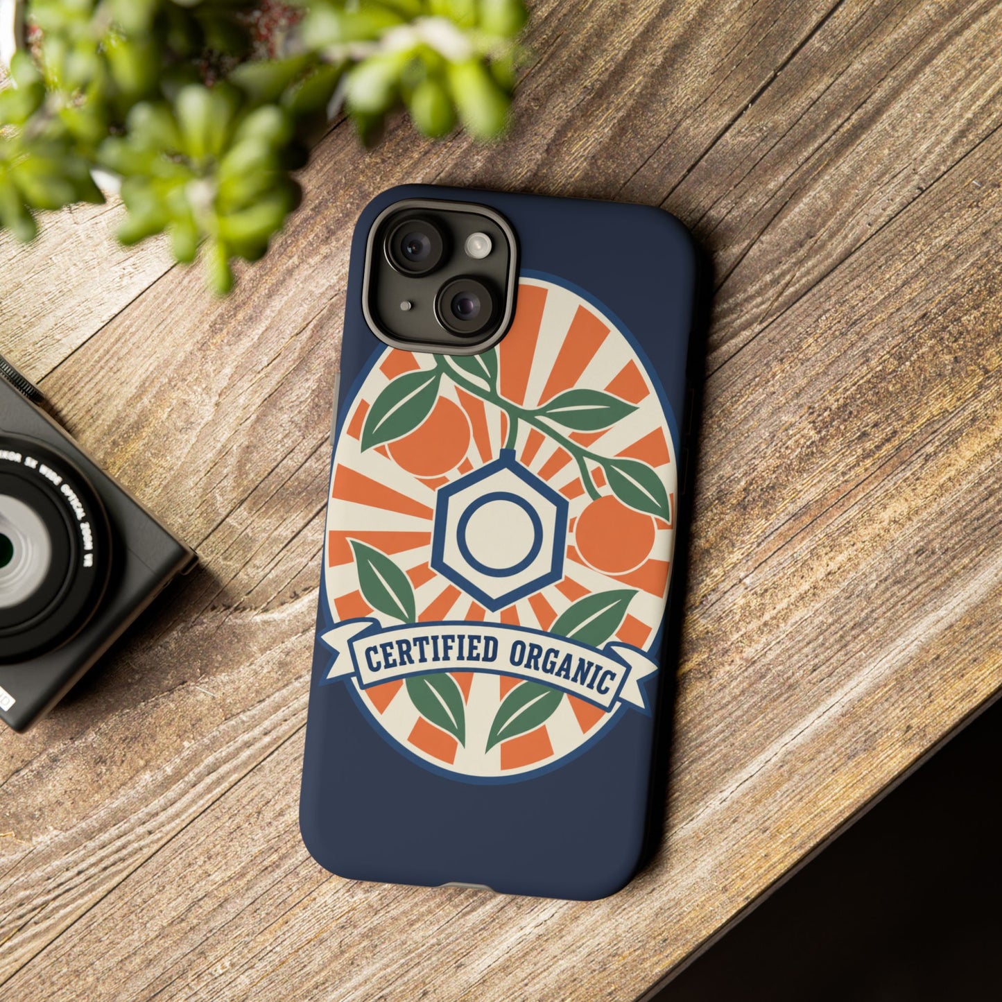 Certified Organic Chemistry - Tough Phone Case (Apple iPhone) 🍊