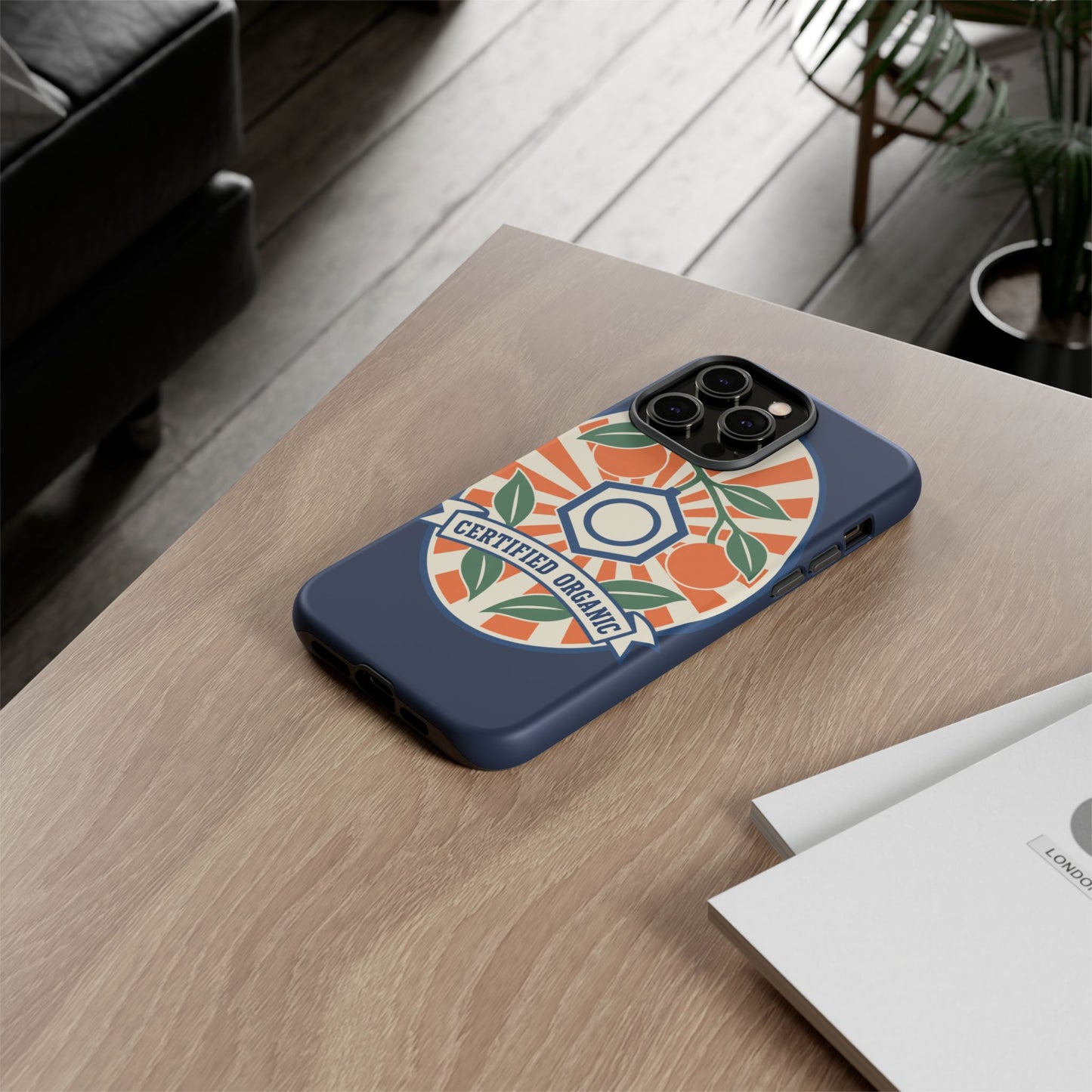 Certified Organic Chemistry - Tough Phone Case (Apple iPhone) 🍊