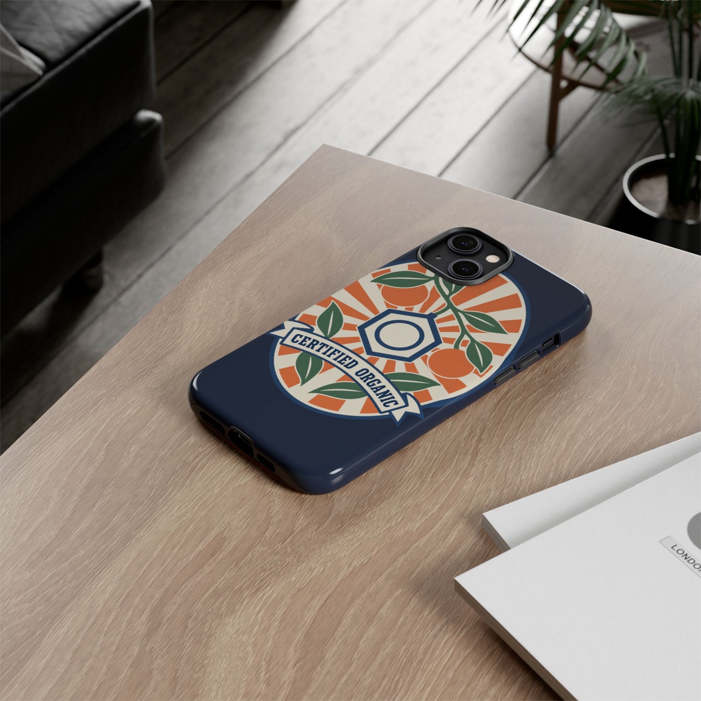 Certified Organic Chemistry - Tough Phone Case (Apple iPhone) 🍊