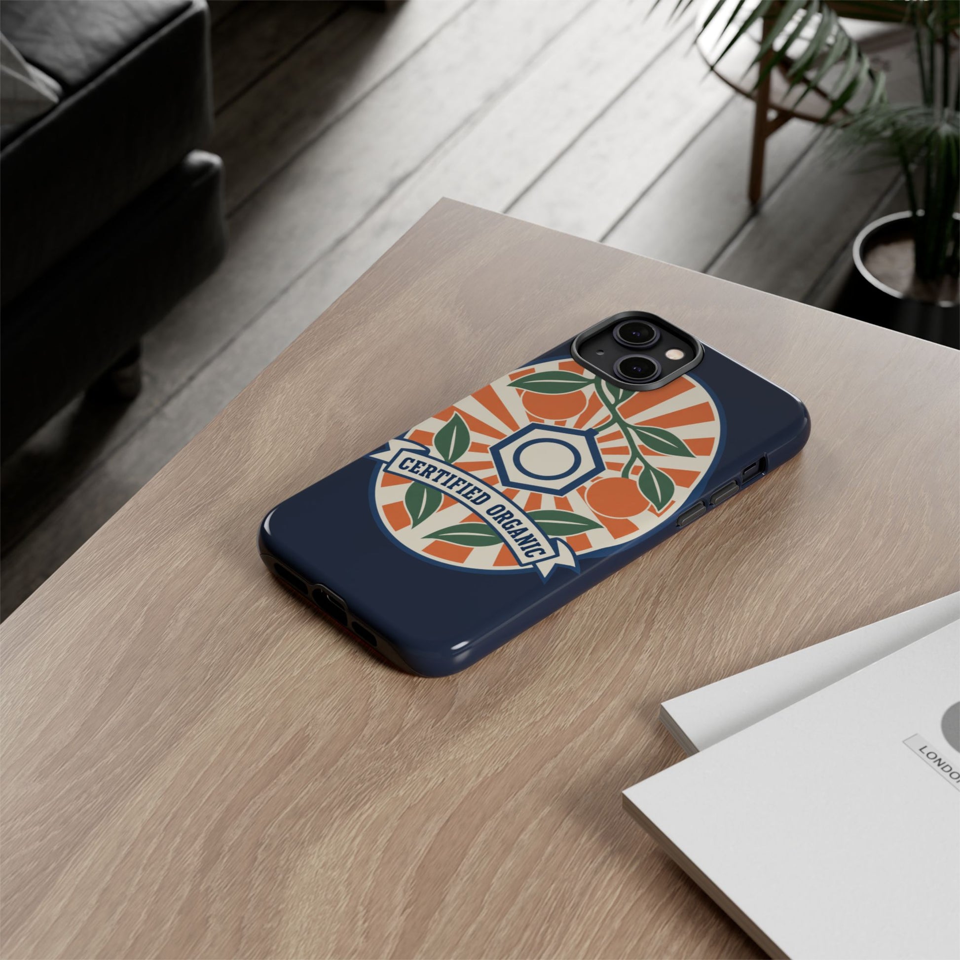 Certified Organic Chemistry - Tough Phone Case (Apple iPhone) 🍊