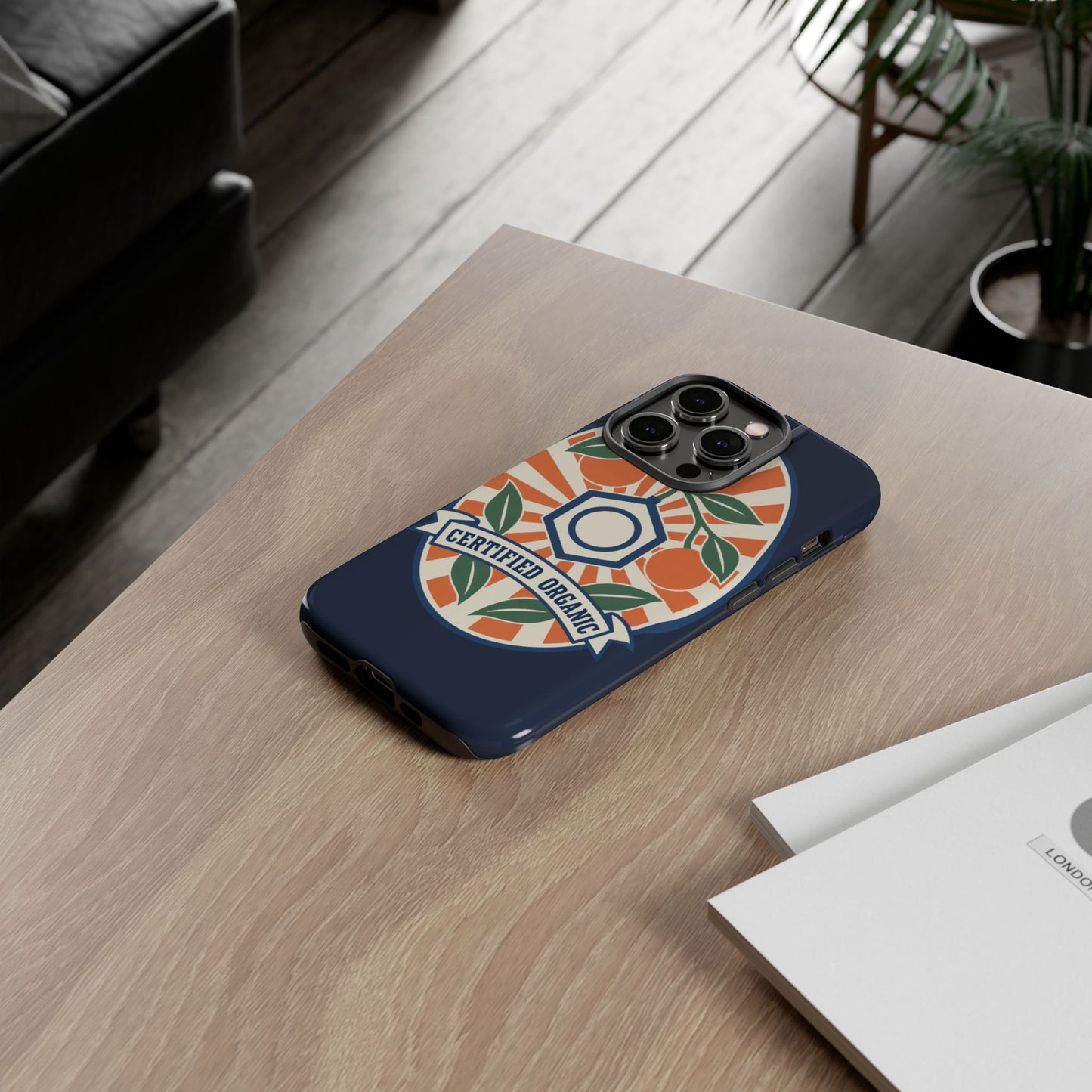 Certified Organic Chemistry - Tough Phone Case (Apple iPhone) 🍊