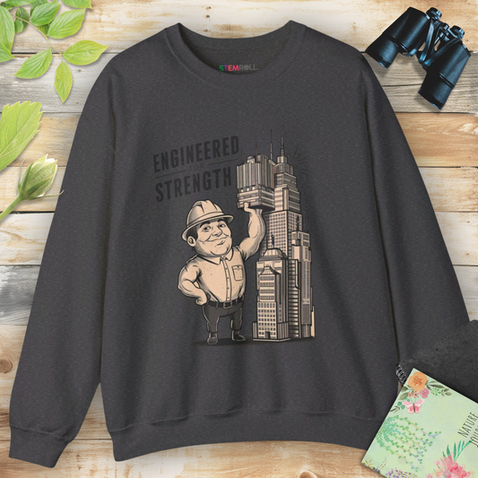 Engineered for Strength male version sweatshirt — STEMRoll mechanical engineering science apparel