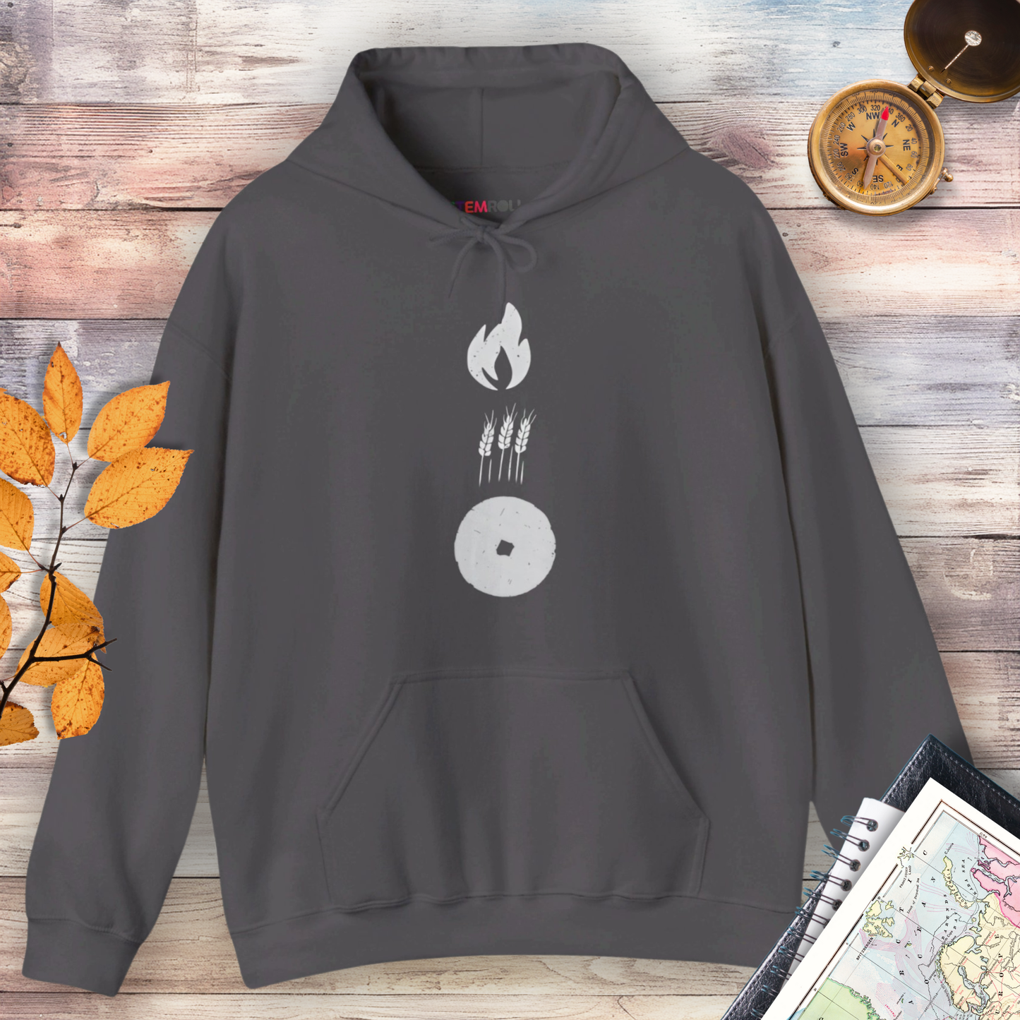 Foundations of Humanity: Fire, Farming, and the Wheel Hoodie
