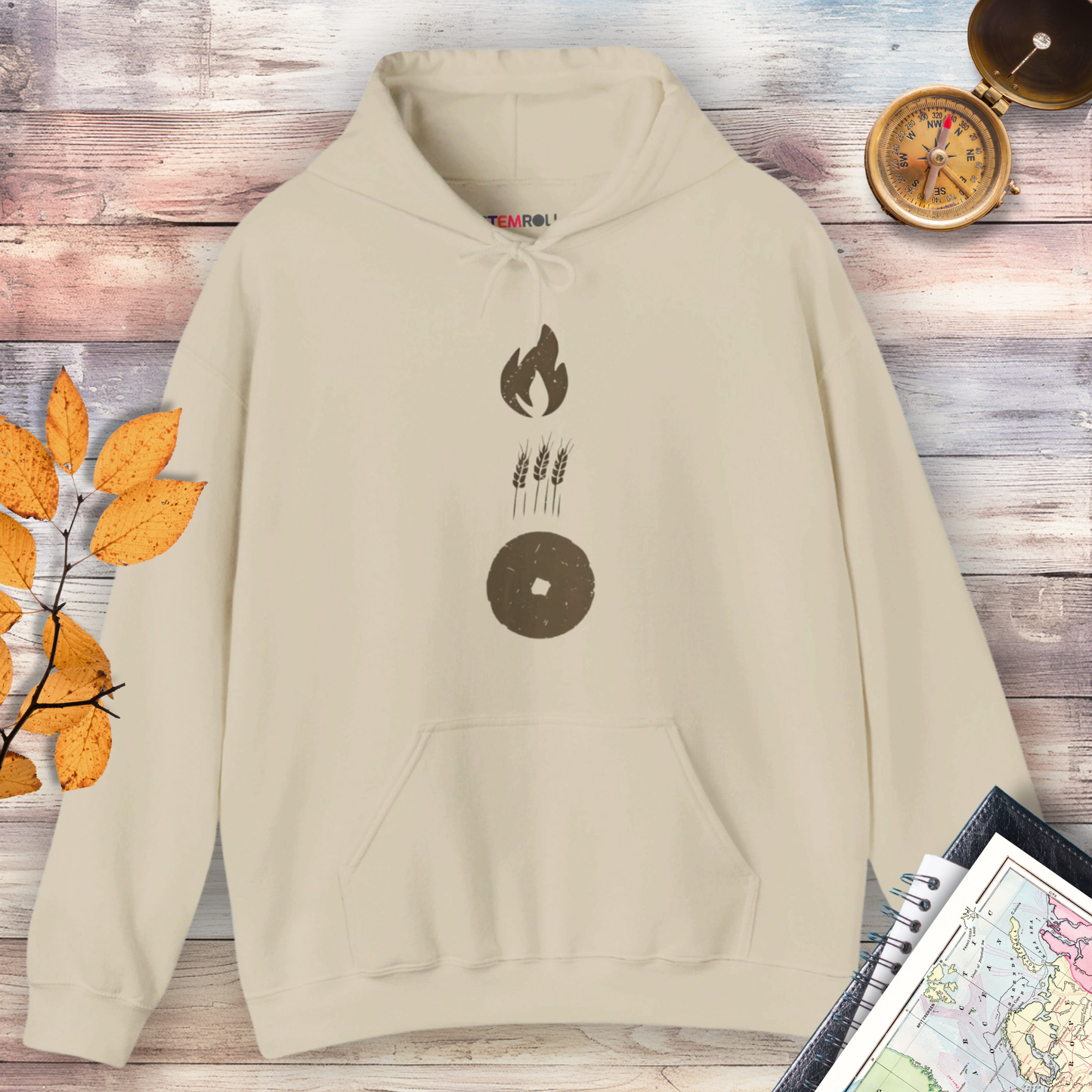 Foundations of Humanity: Fire, Farming, and the Wheel Hoodie