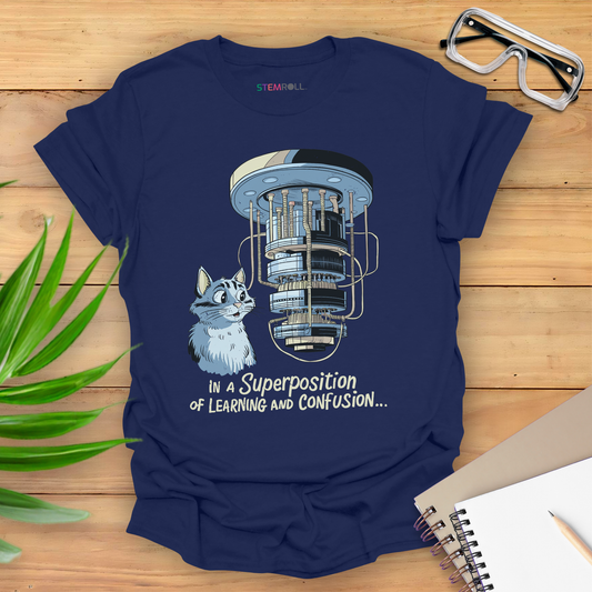 In a Superposition of Learning and Confusion T-shirt
