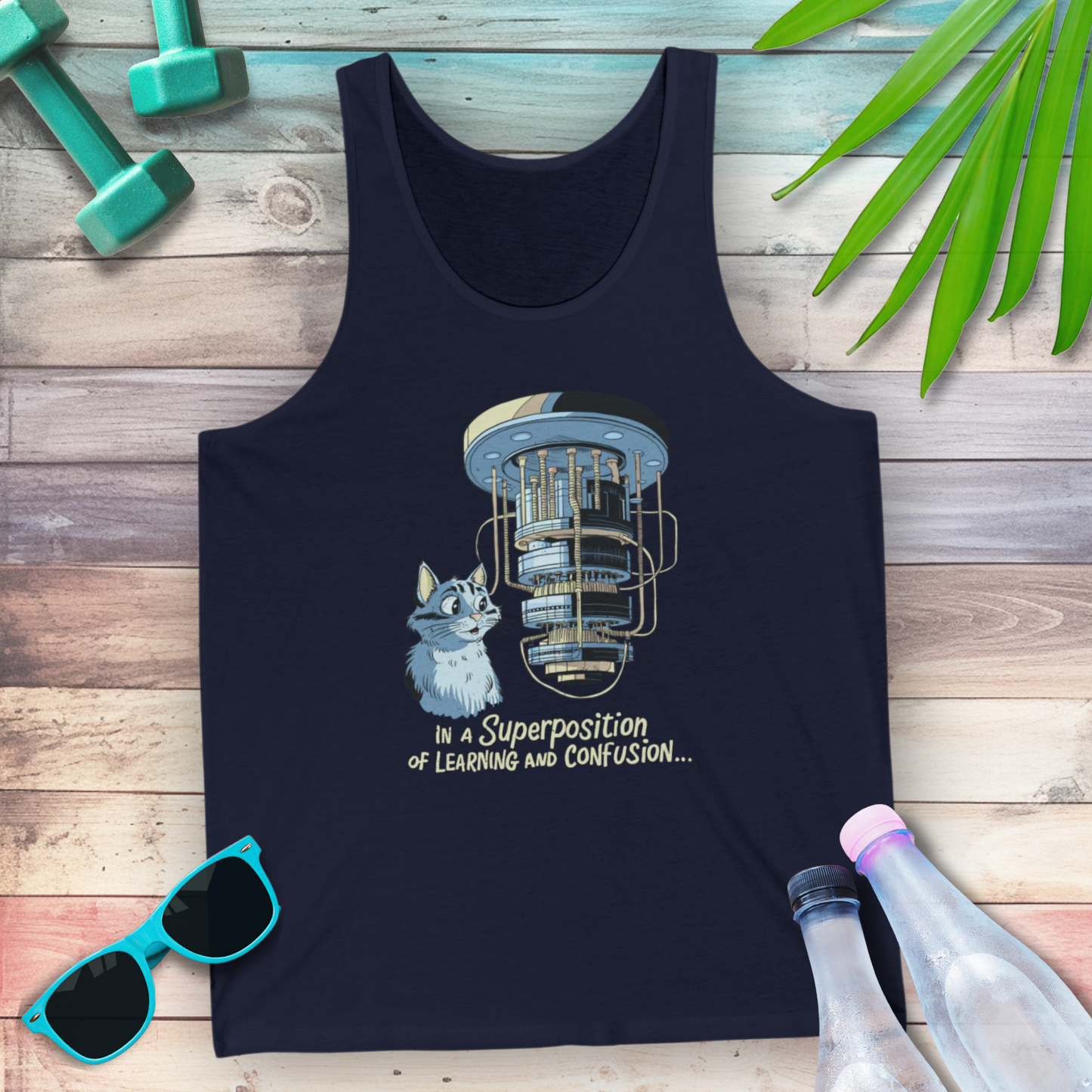 In a Superposition of Learning and Confusion Tank Top