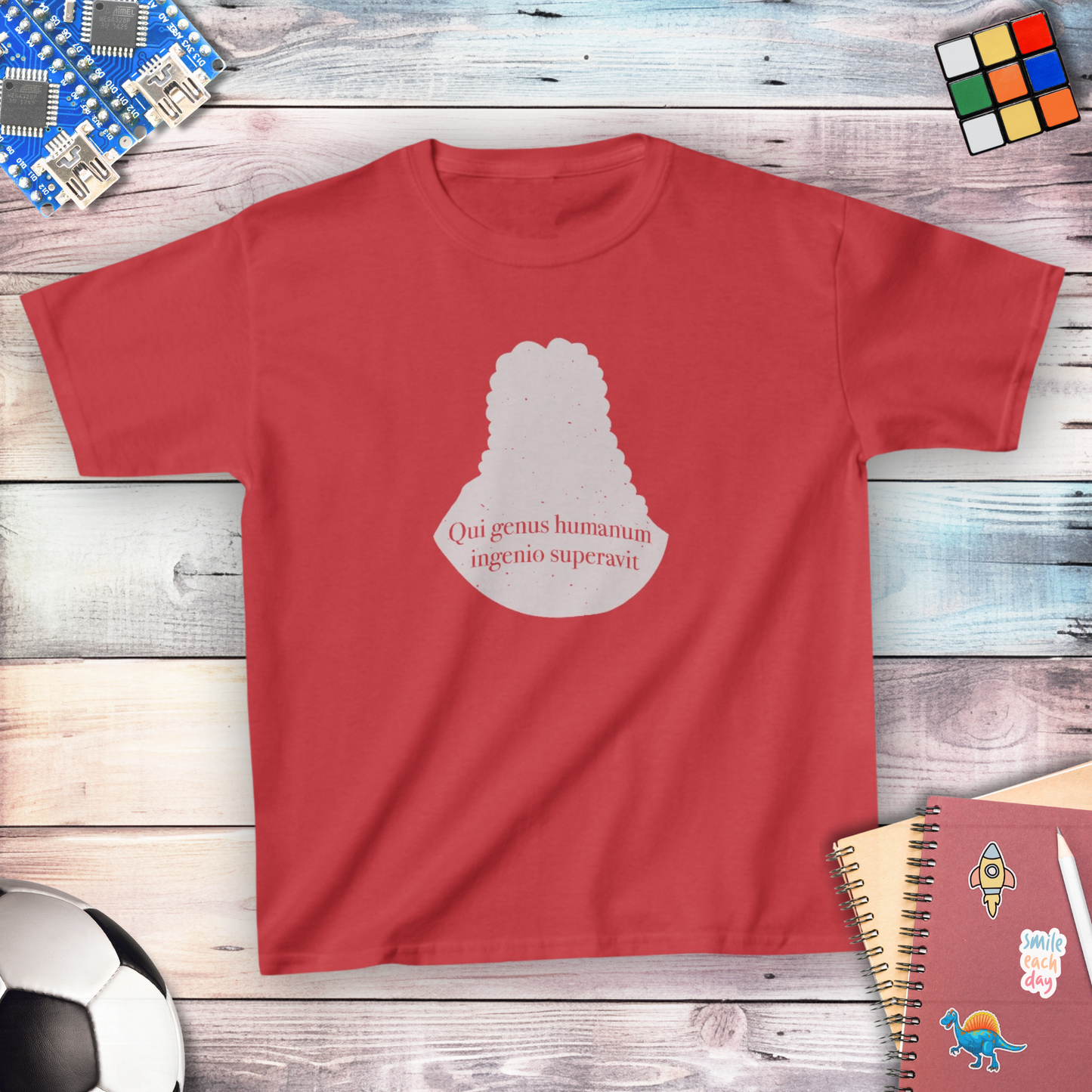Isaac Newton: "Qui genus humanum ingenio superavit" Youth T-shirt