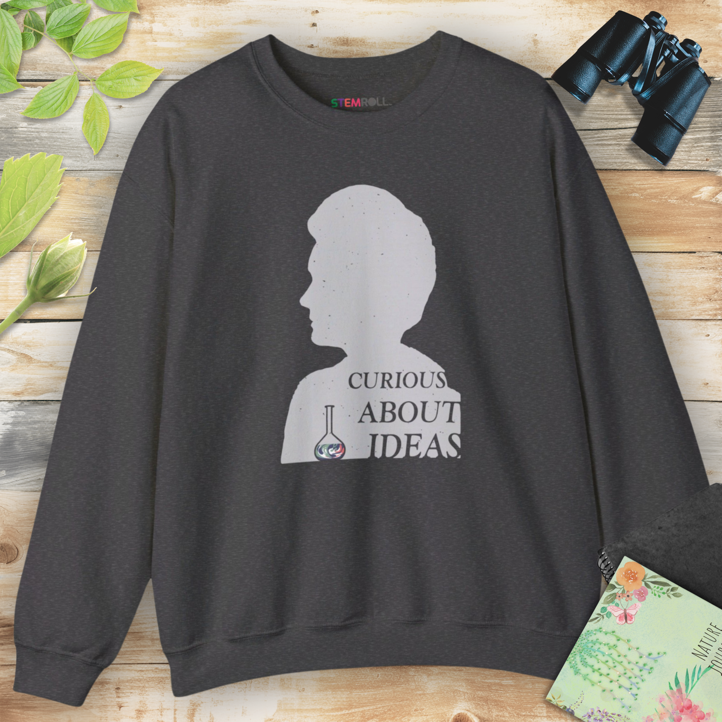 Marie Curie pioneer of radioactivity sweatshirt — STEMRoll women in science pioneers apparel