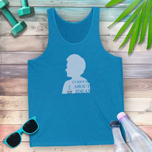 Marie Curie pioneer of radioactivity tank top — STEMRoll women in science pioneers apparel