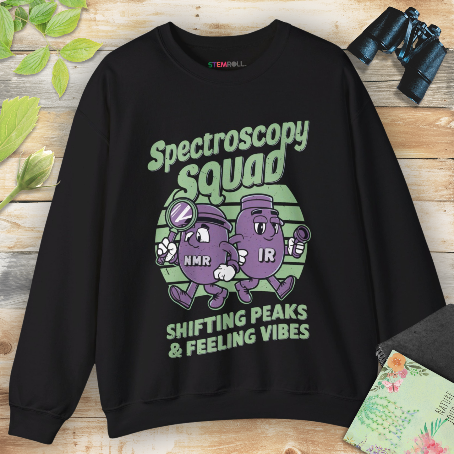 Spectroscopy Squad: Shifting Peaks & Feeling Vibes Sweatshirt