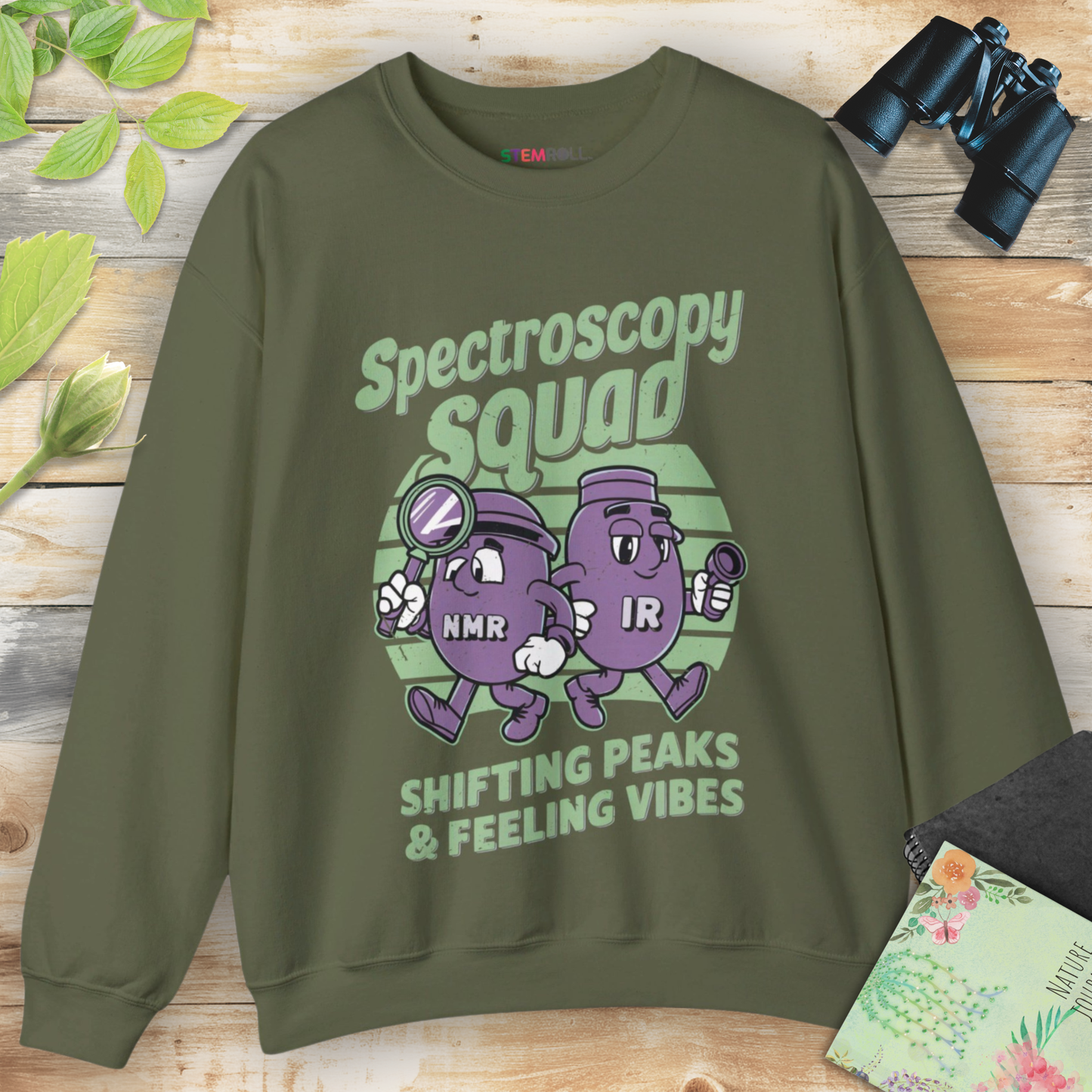 Spectroscopy Squad: Shifting Peaks & Feeling Vibes Sweatshirt