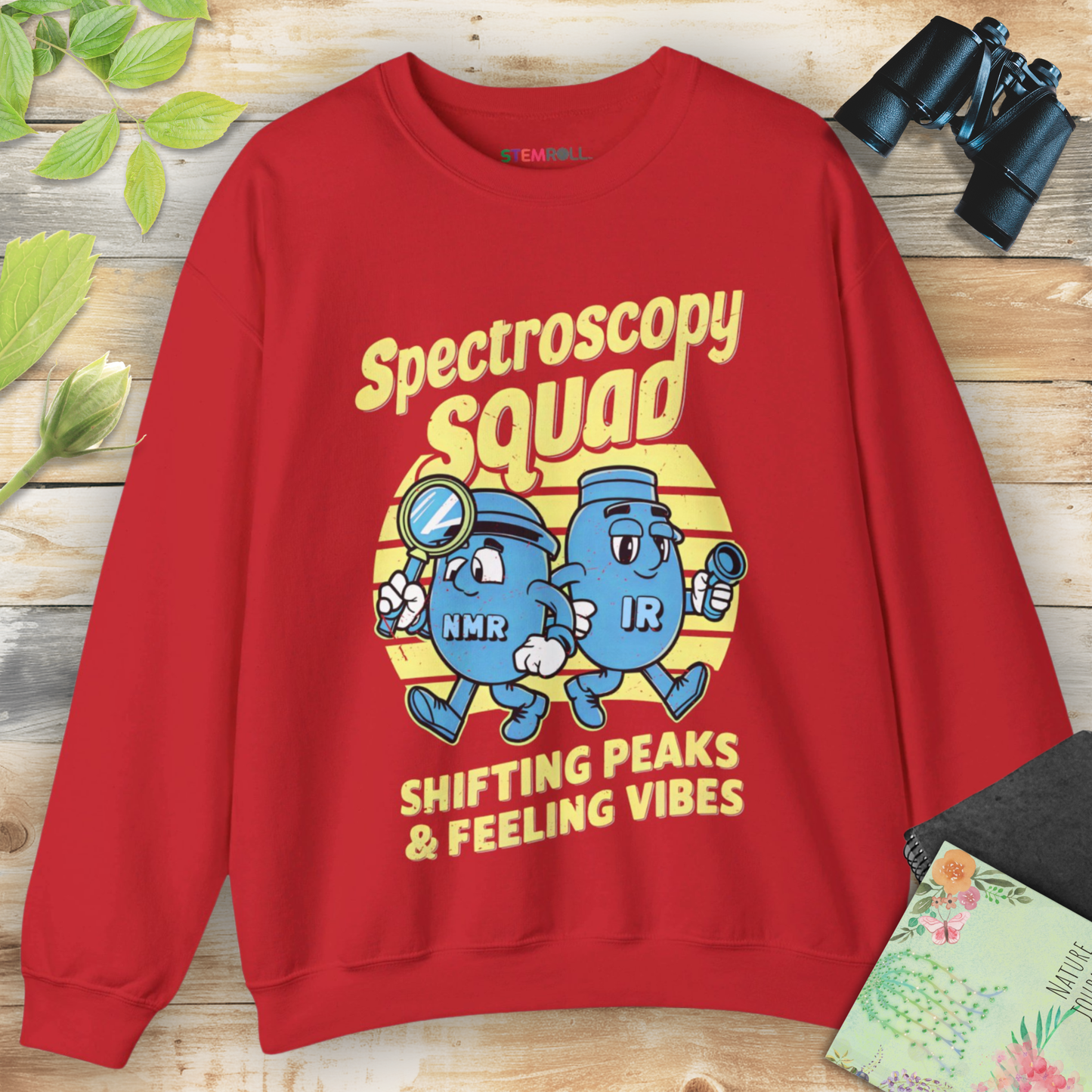 Spectroscopy Squad: Shifting Peaks & Feeling Vibes Sweatshirt