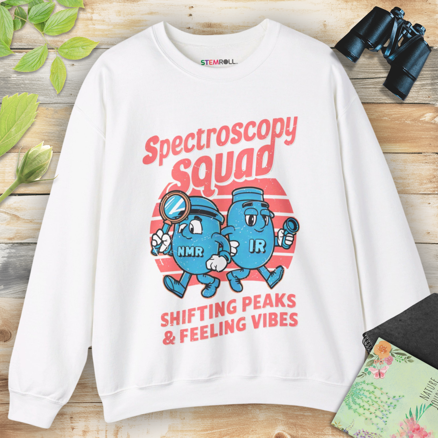 Spectroscopy Squad: Shifting Peaks & Feeling Vibes Sweatshirt