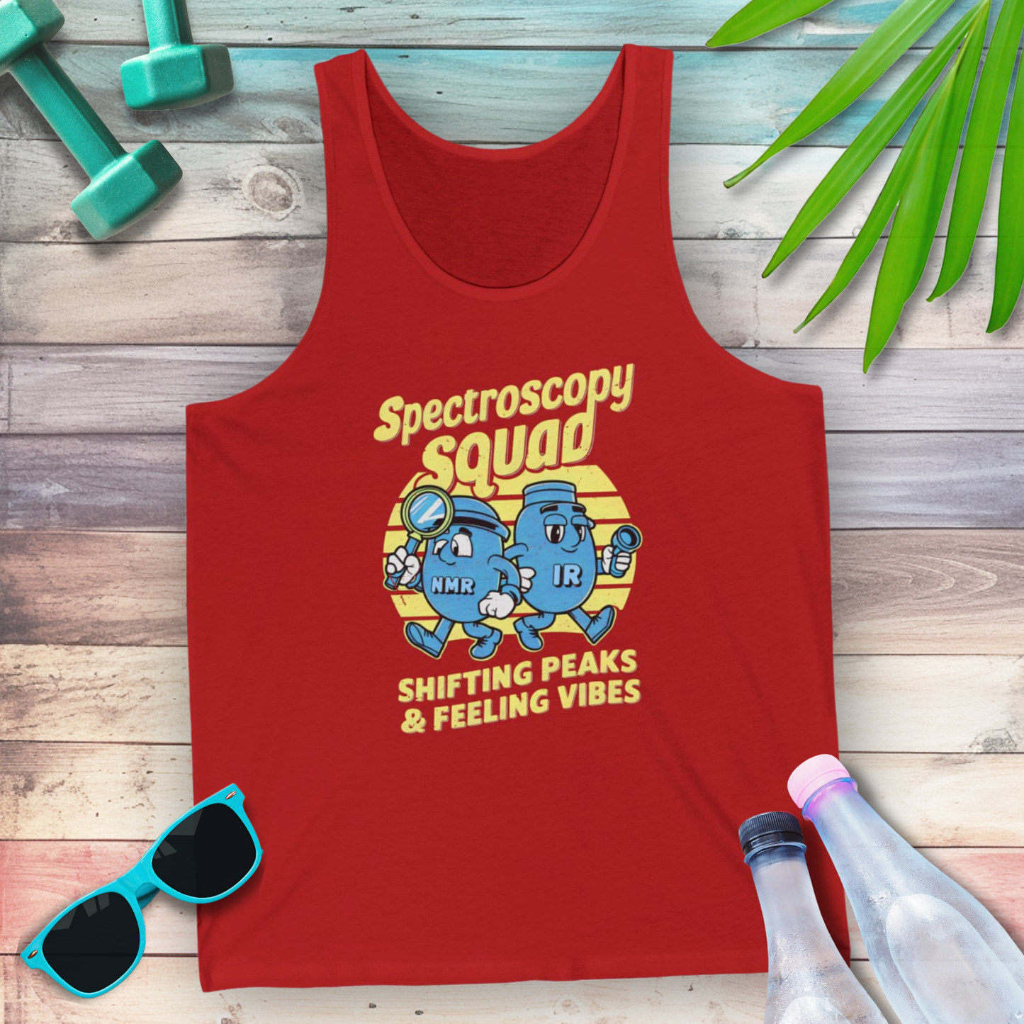 Spectroscopy Squad: Shifting Peaks & Feeling Vibes Tank Top