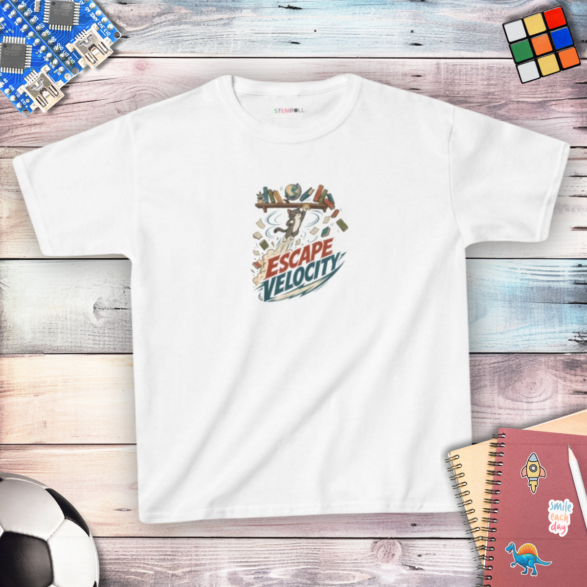 Escape Velocity Youth T-shirt - White | Native Canva replacement 2026-09-25