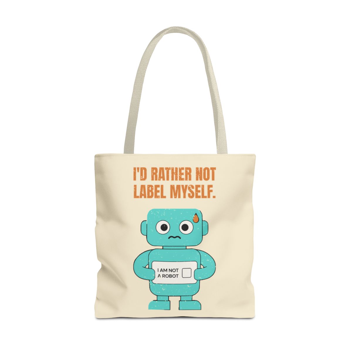 I'd Rather Not Label Myself - Tote Bag - 18" × 18'' / Beige - other - Printify gallery 6