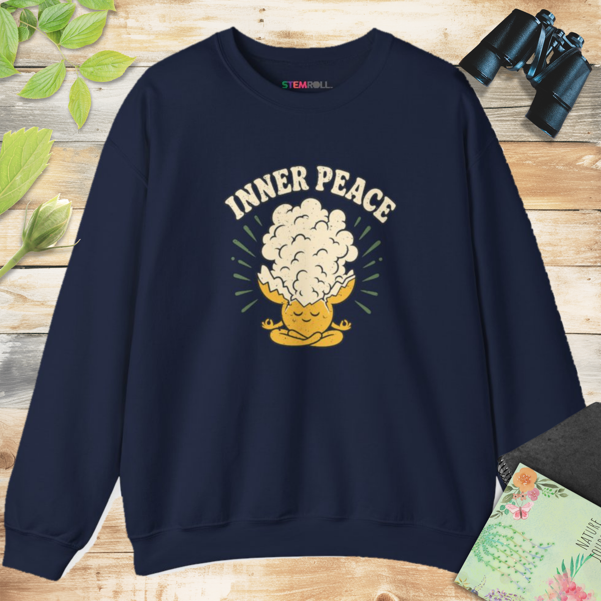 Inner Peace Sweatshirt - Navy | Canva mockup