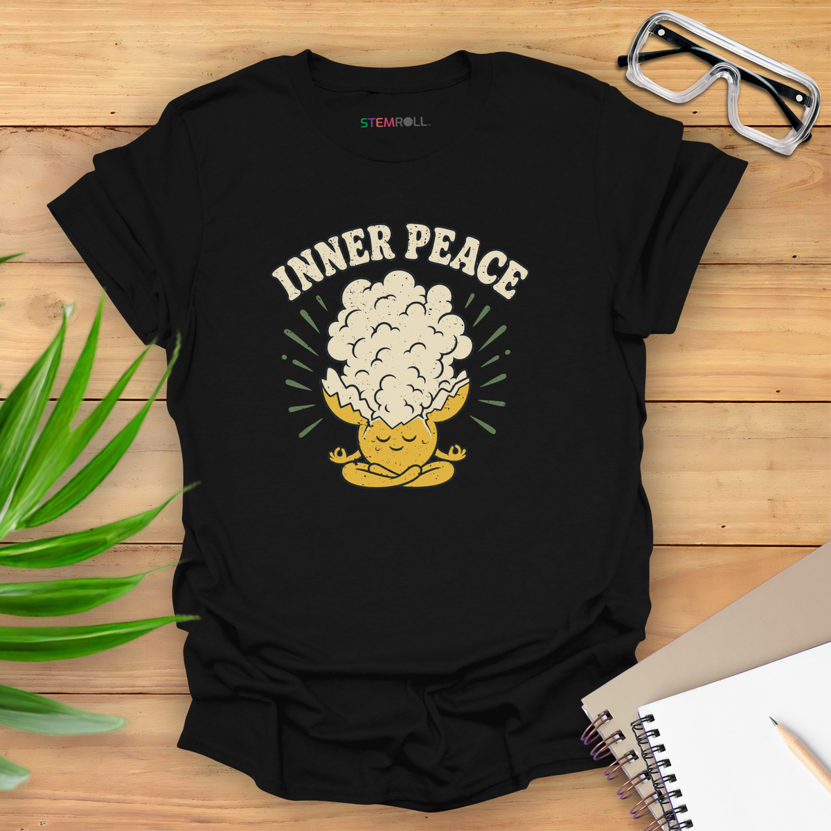 Inner Peace T-shirt - Black | Canva mockup